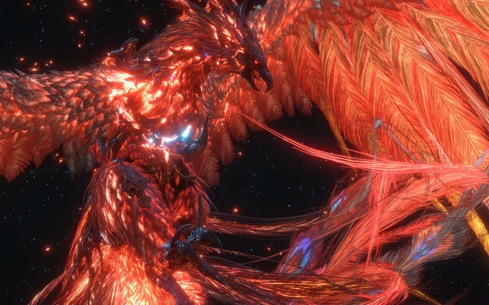 Птица феникс из компьютерной игры Final Fantasy XVI