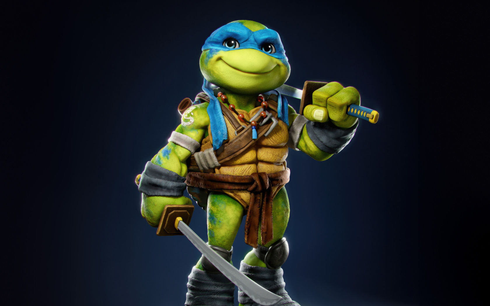 Маленький черепашка Леонардо