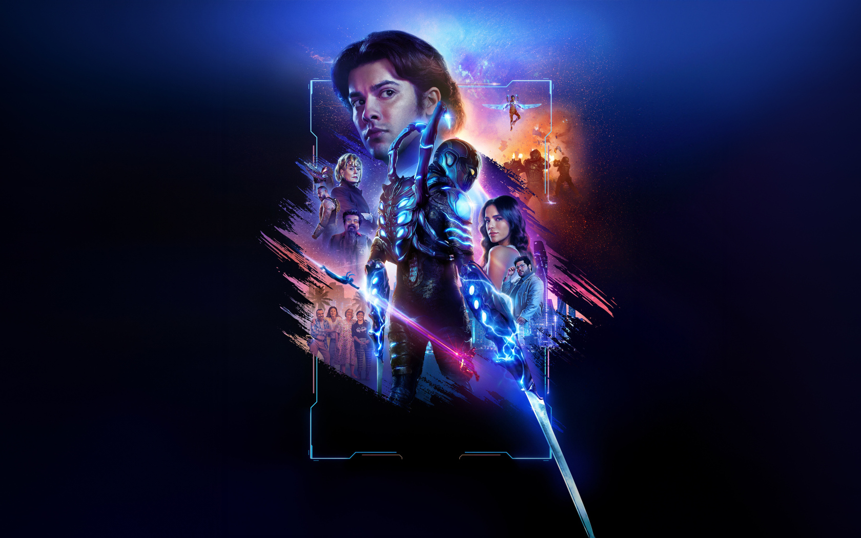 Новый фильм боевик Синий жук постер