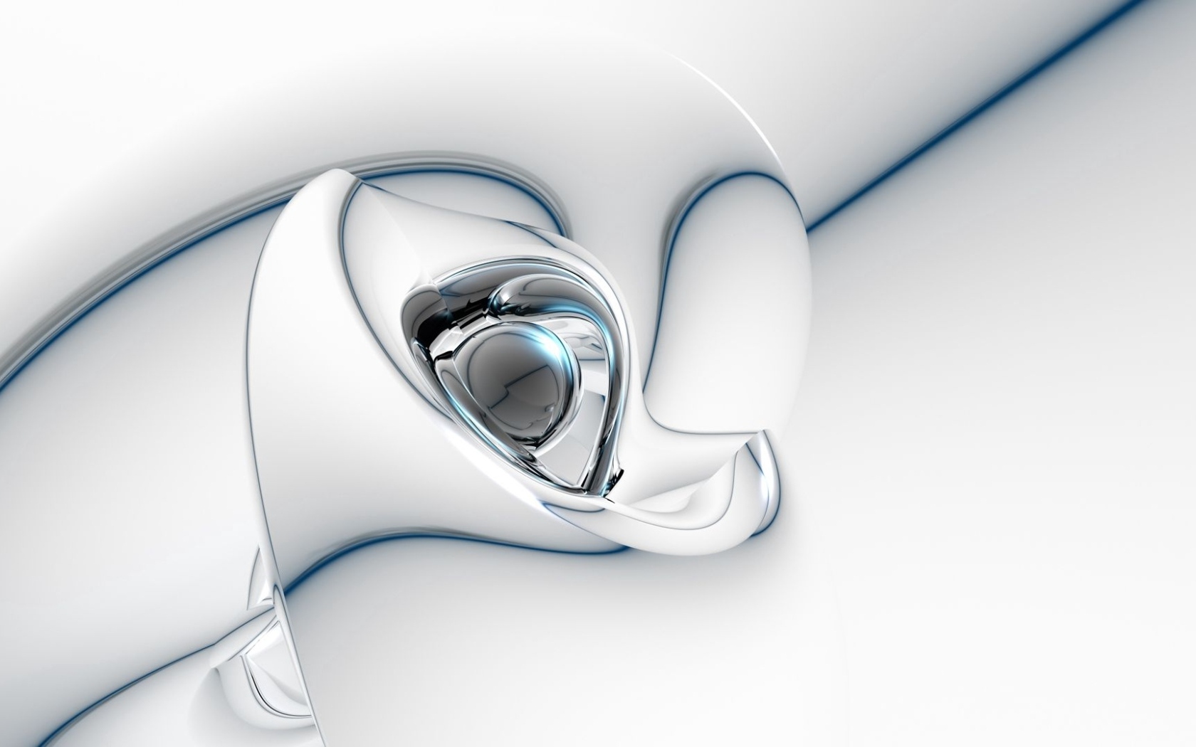 Металлический узор с шаром на сером фоне