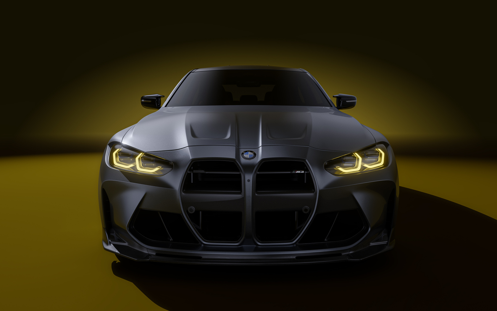 Вид спереди на автомобиль BMW M3 Vorsteiner