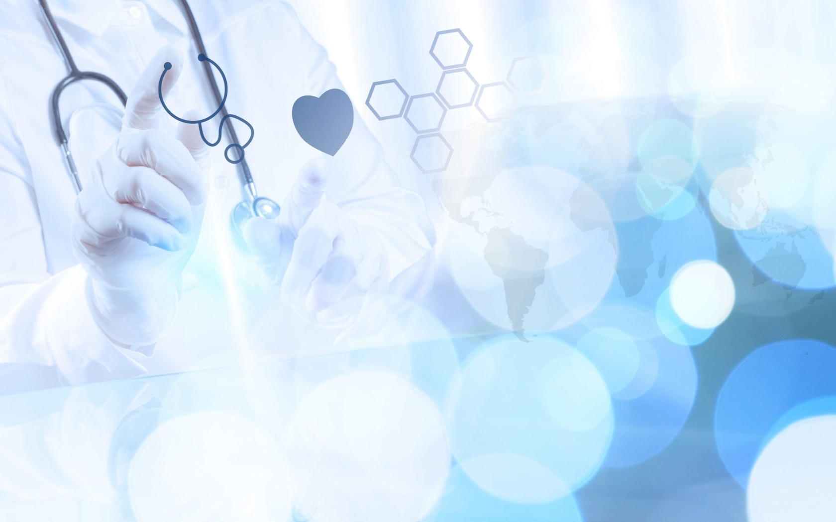 Медицинский фон с символами