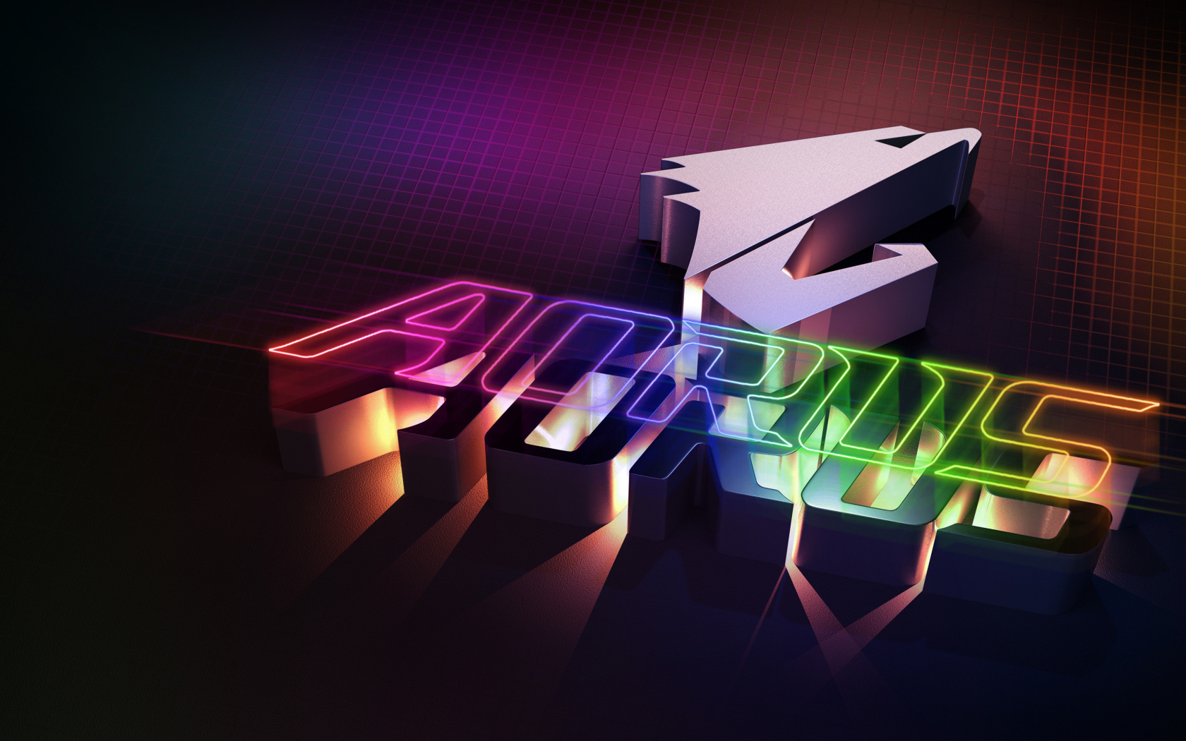 Надпись и логотип компании aorus gigabyte