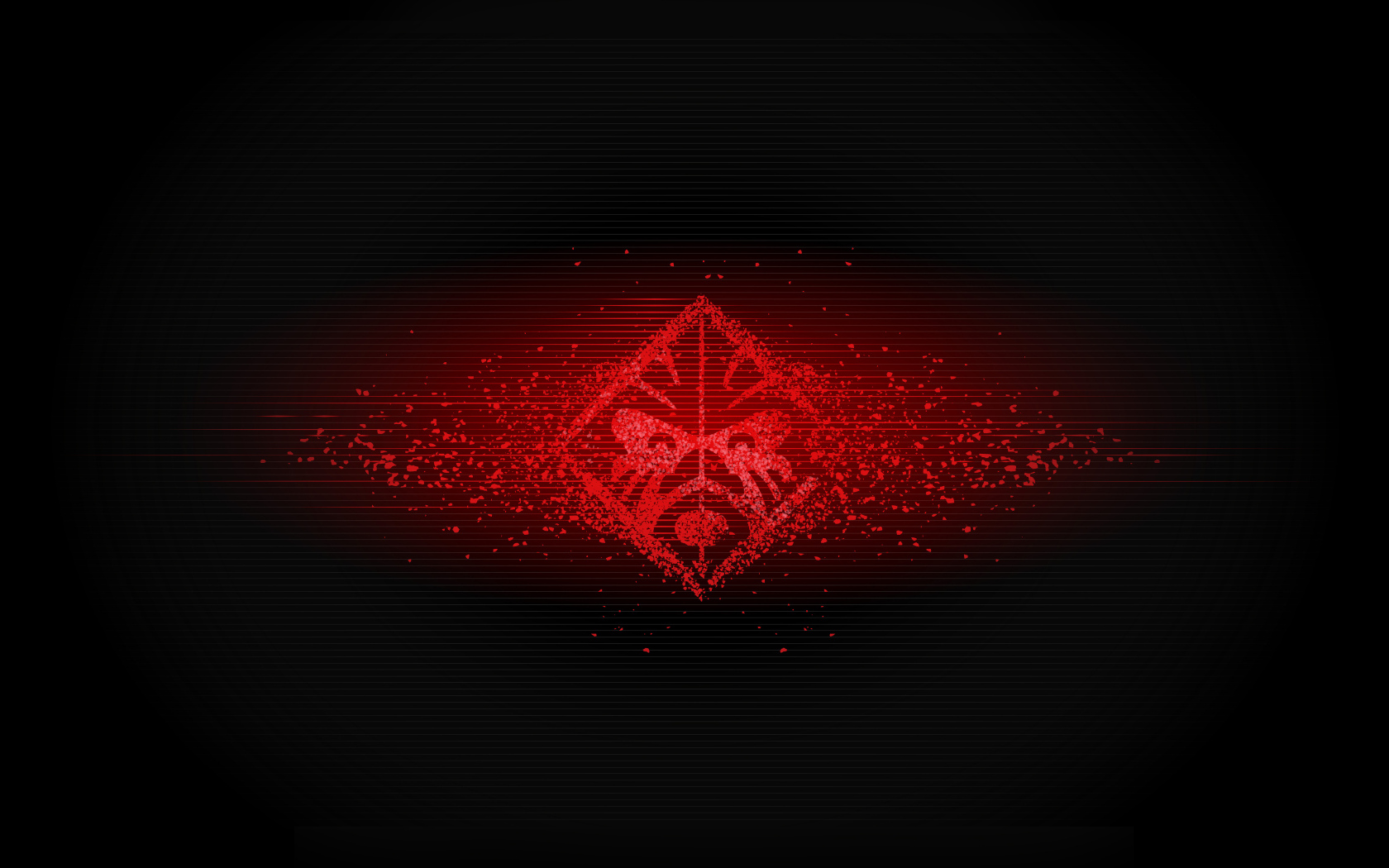 Красный логотип hp omen на черном фоне