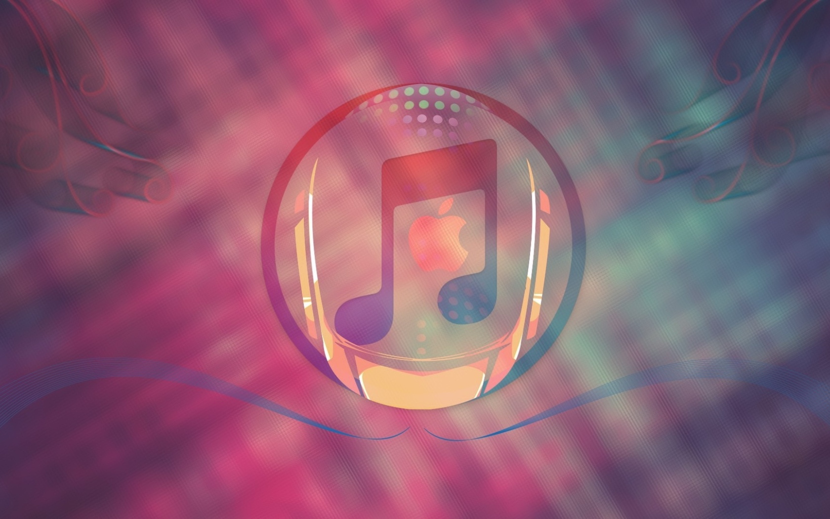 Нота со значком Apple в мыльном пузыре