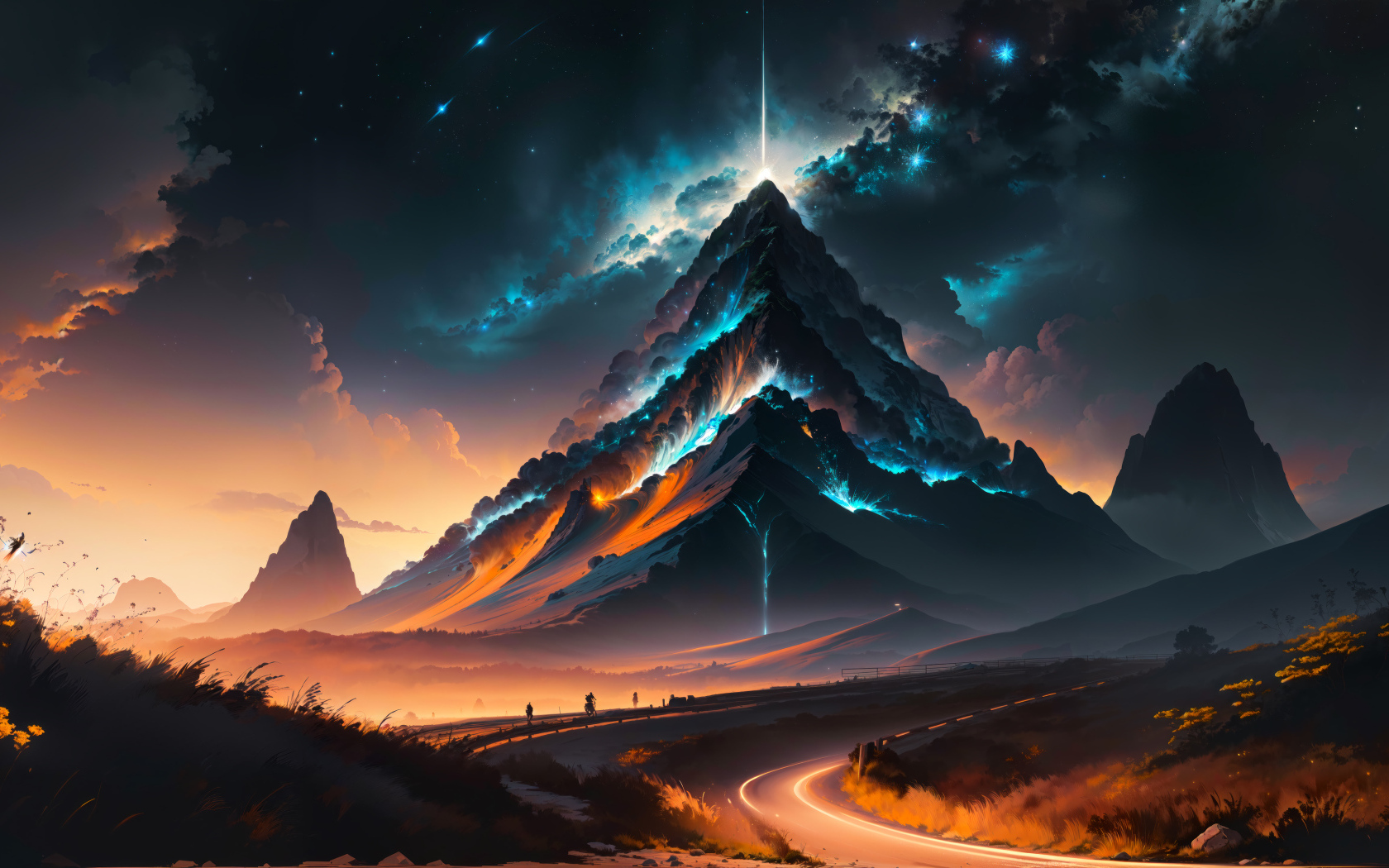 Грозовое небо над волшебной горой