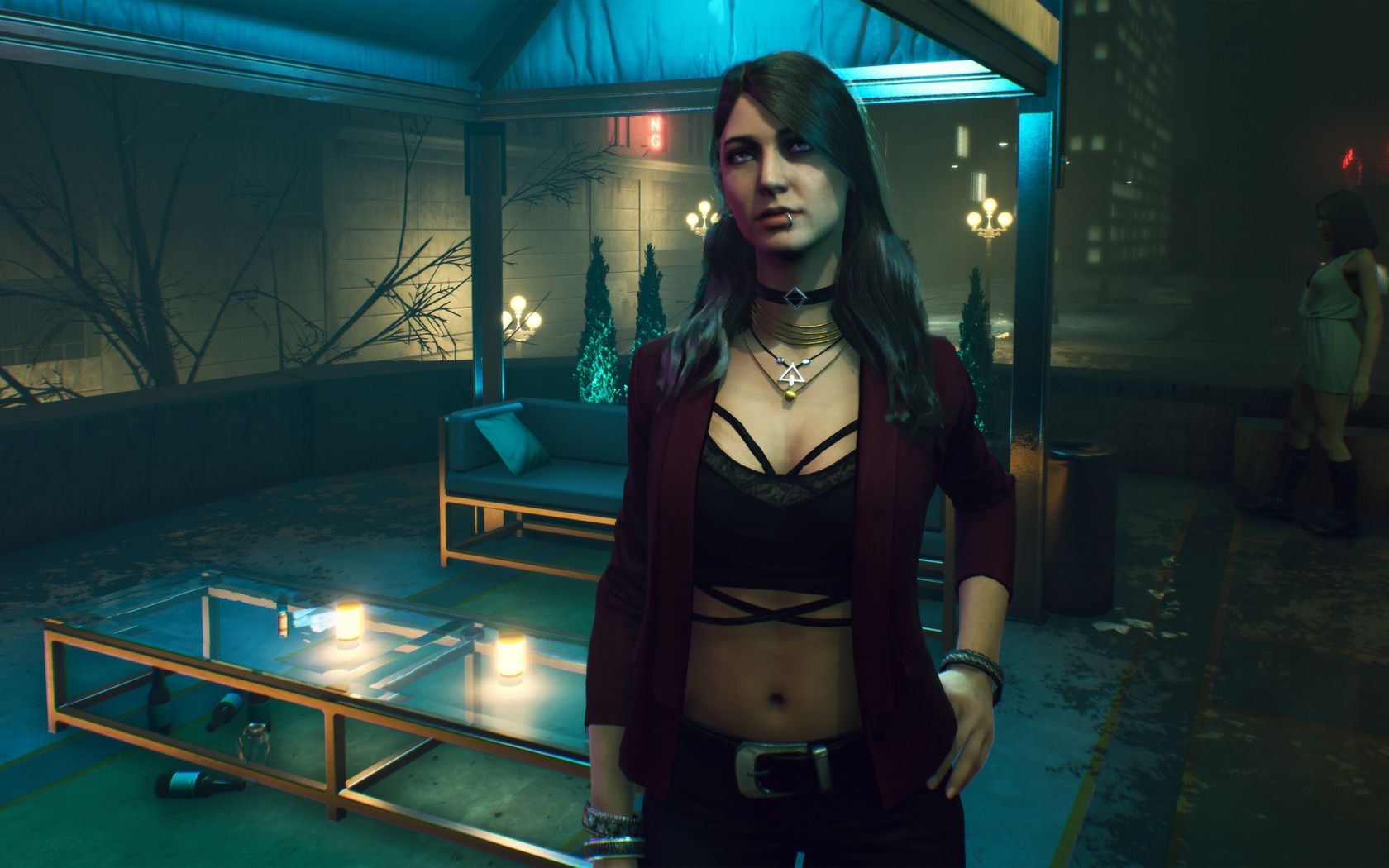 Девушка персонаж компьютерной игры Vampire: The Masquerade — Bloodlines 2
