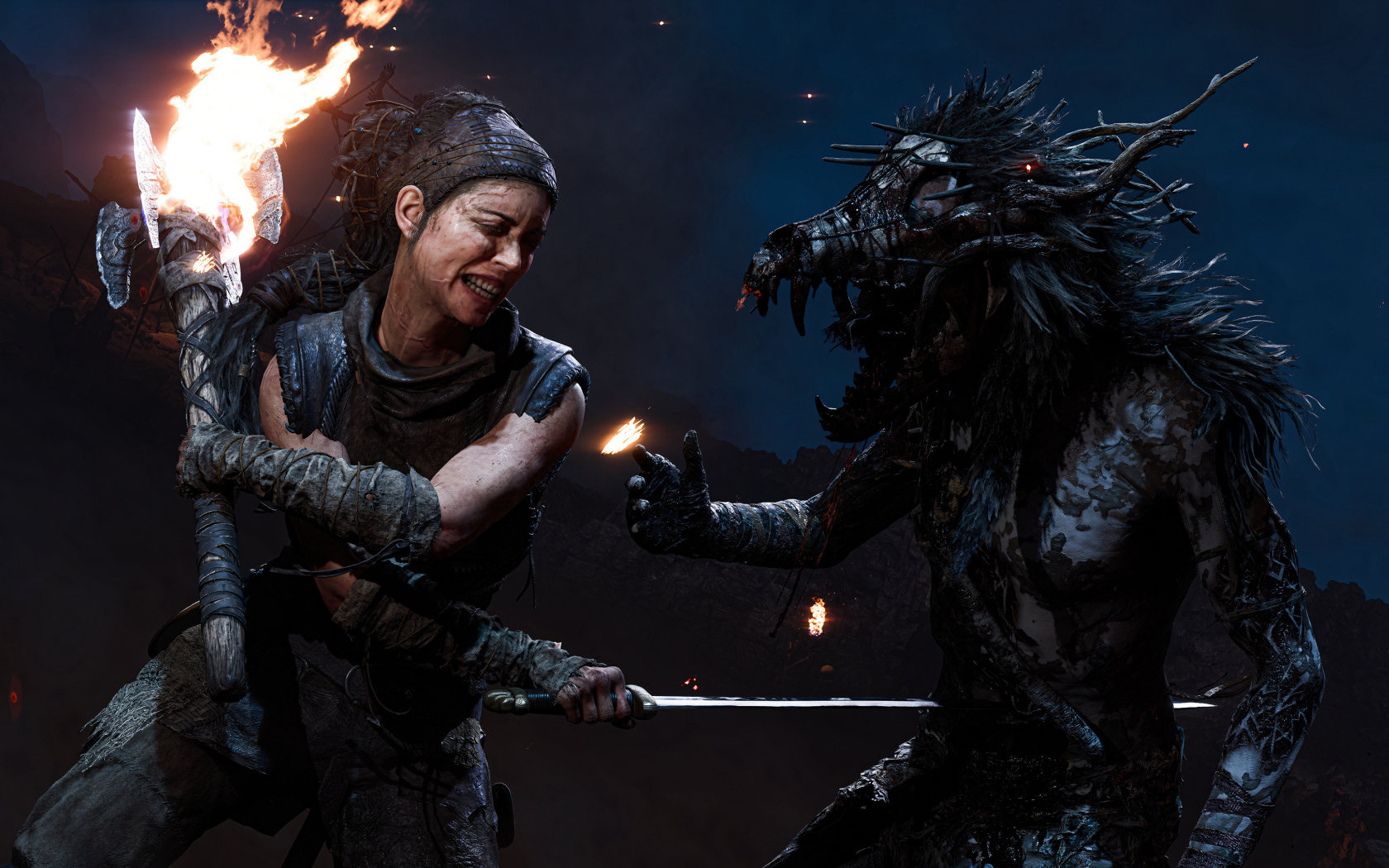 Кадр компьютерной игры Senua’s Saga: Hellblade II, 2024