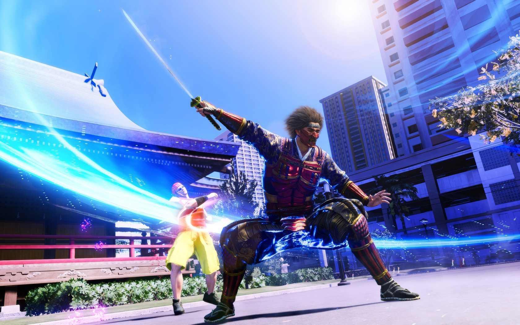 Воин с мечом из компьютерной игры Like a Dragon: Infinite Wealth