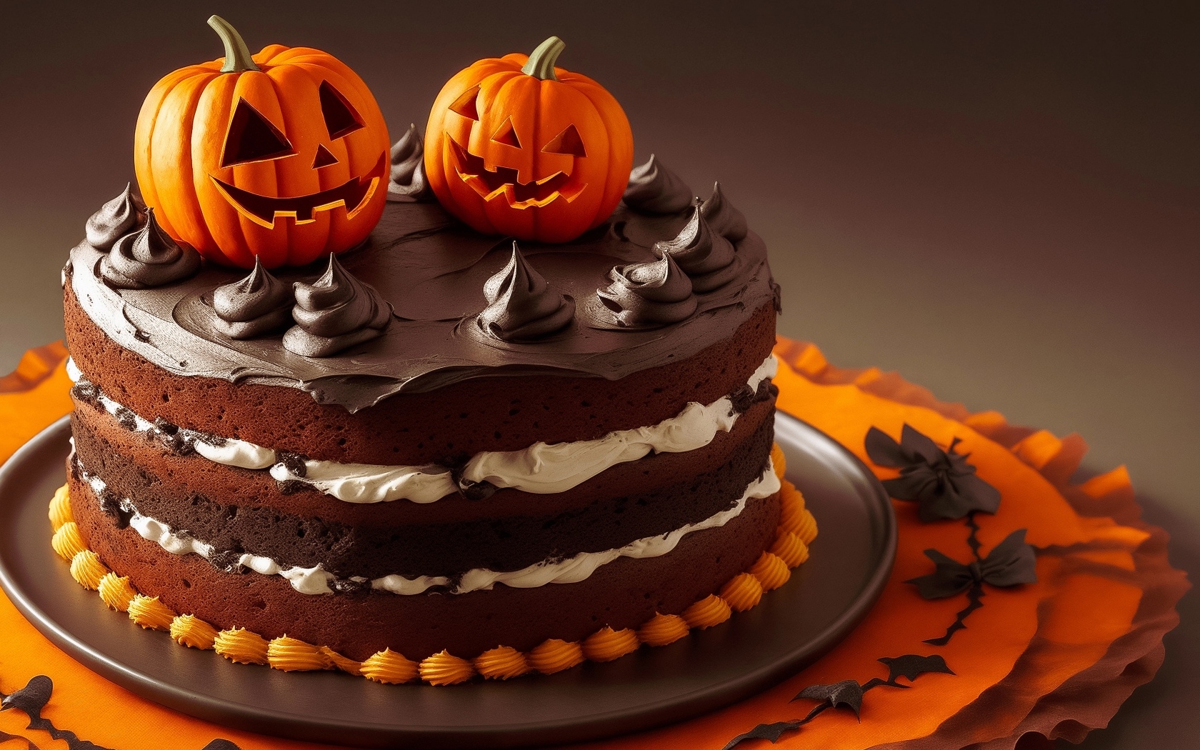 Шоколадный торт на Хэллоуин