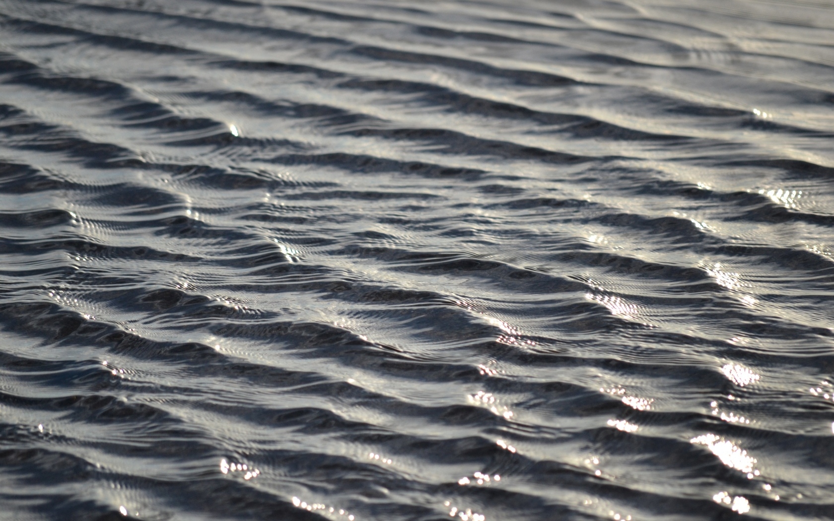 Спокойные волны на речной воде