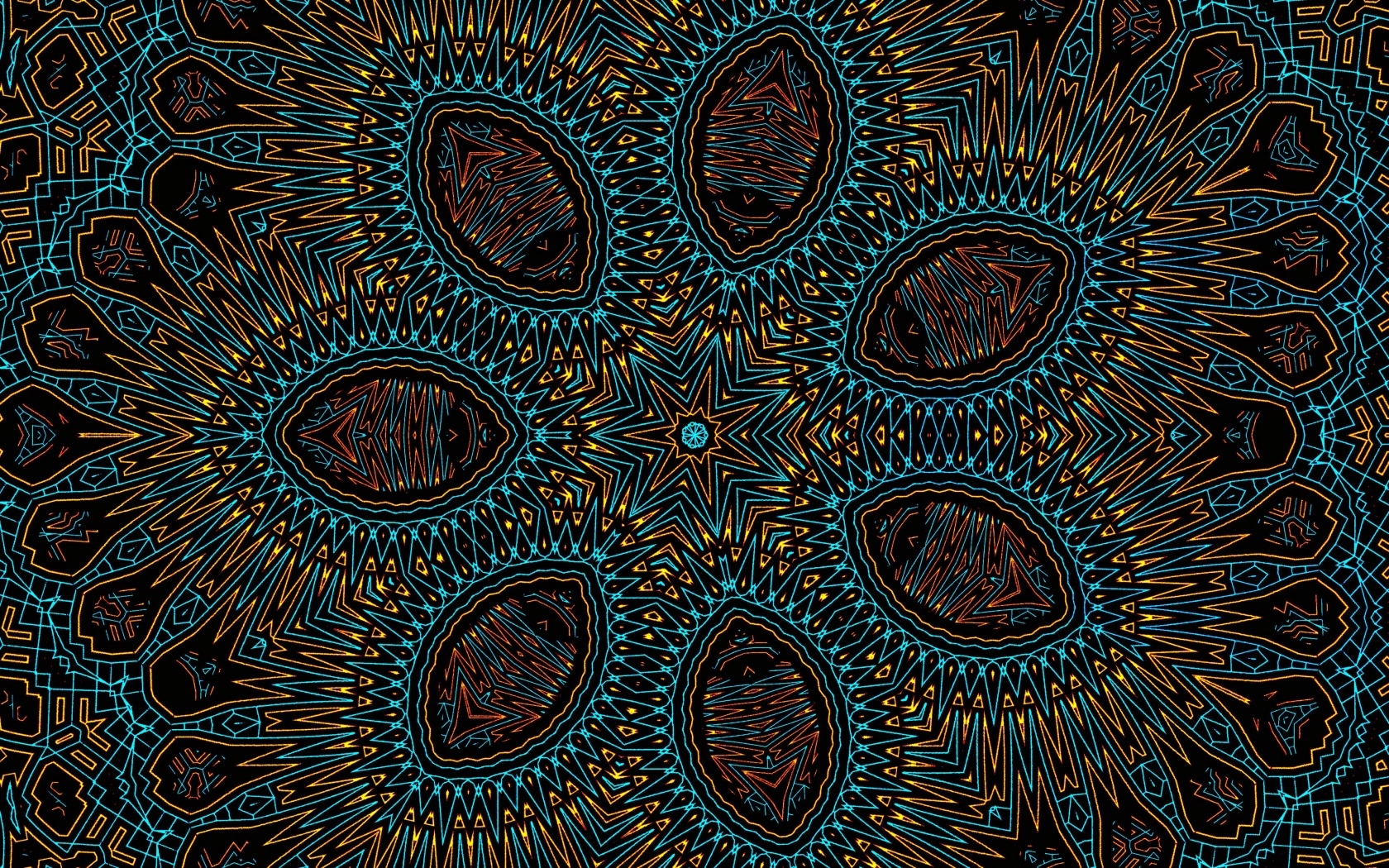 Фрактальная звезда с интересным узором