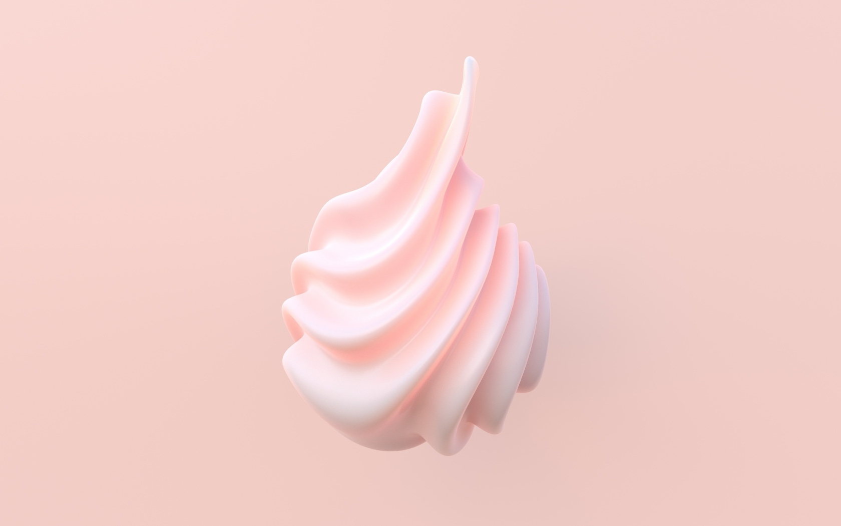 Розовая графическая 3д модель