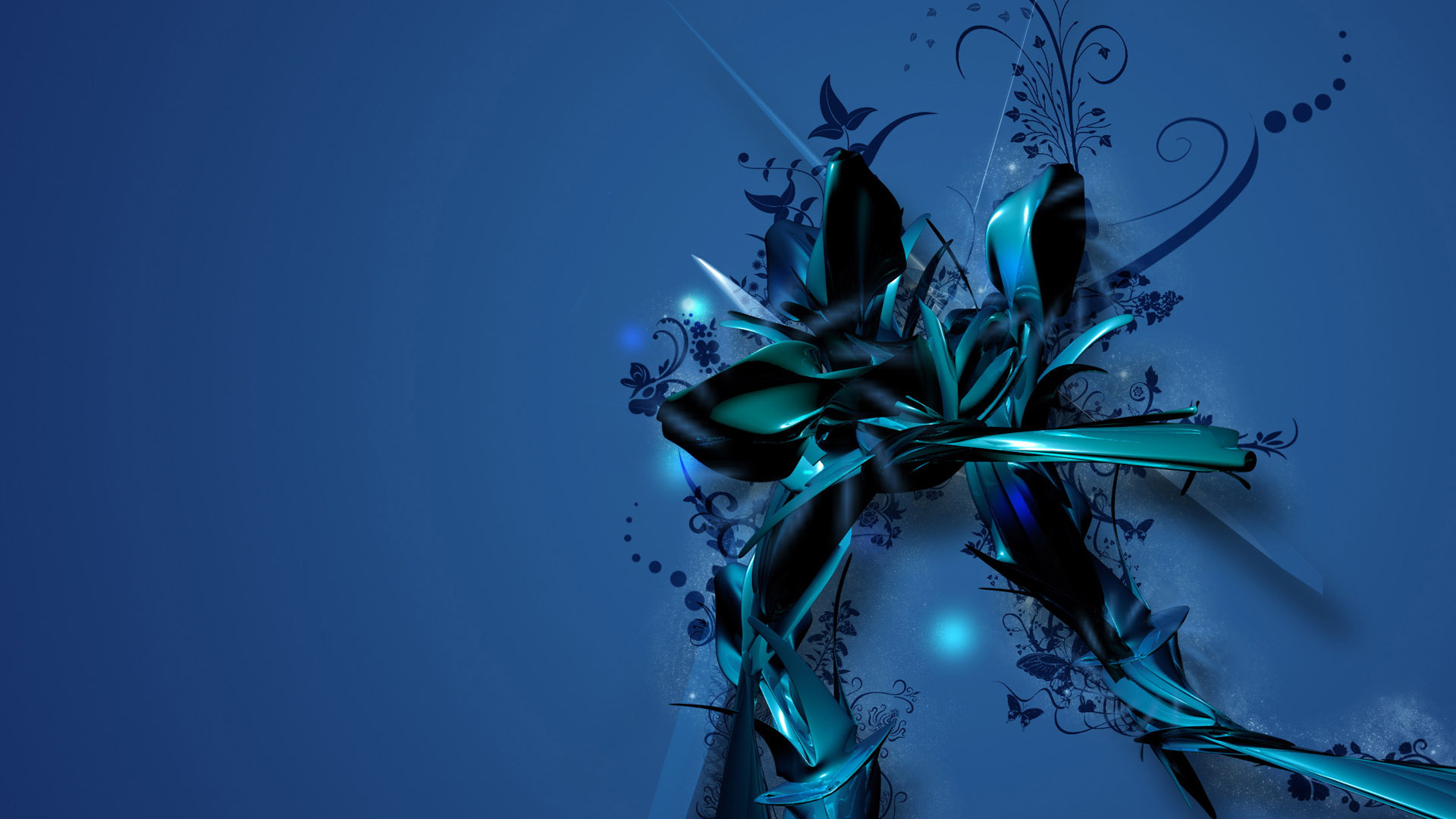 Синий цветок