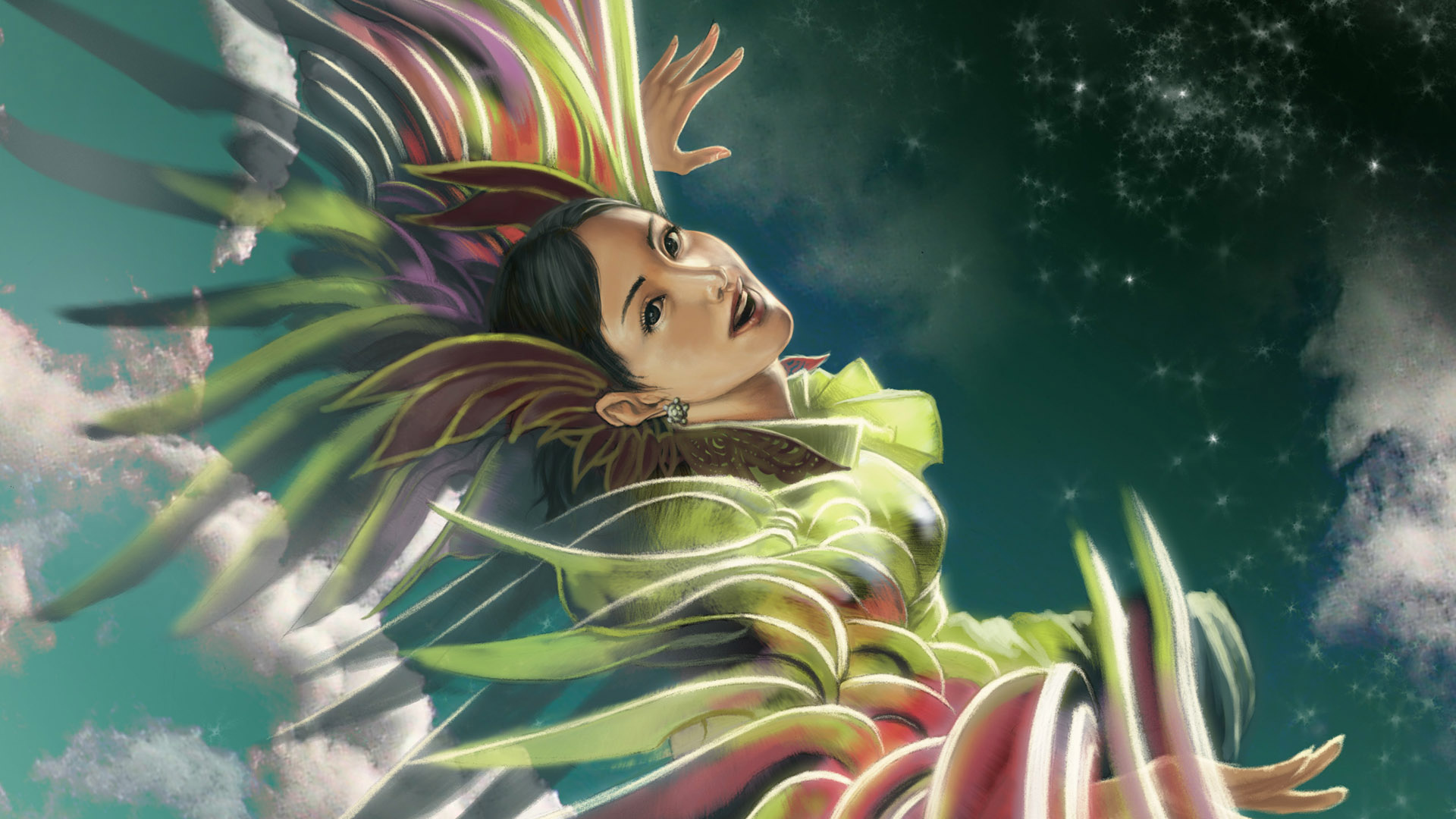 Летящая в облаках