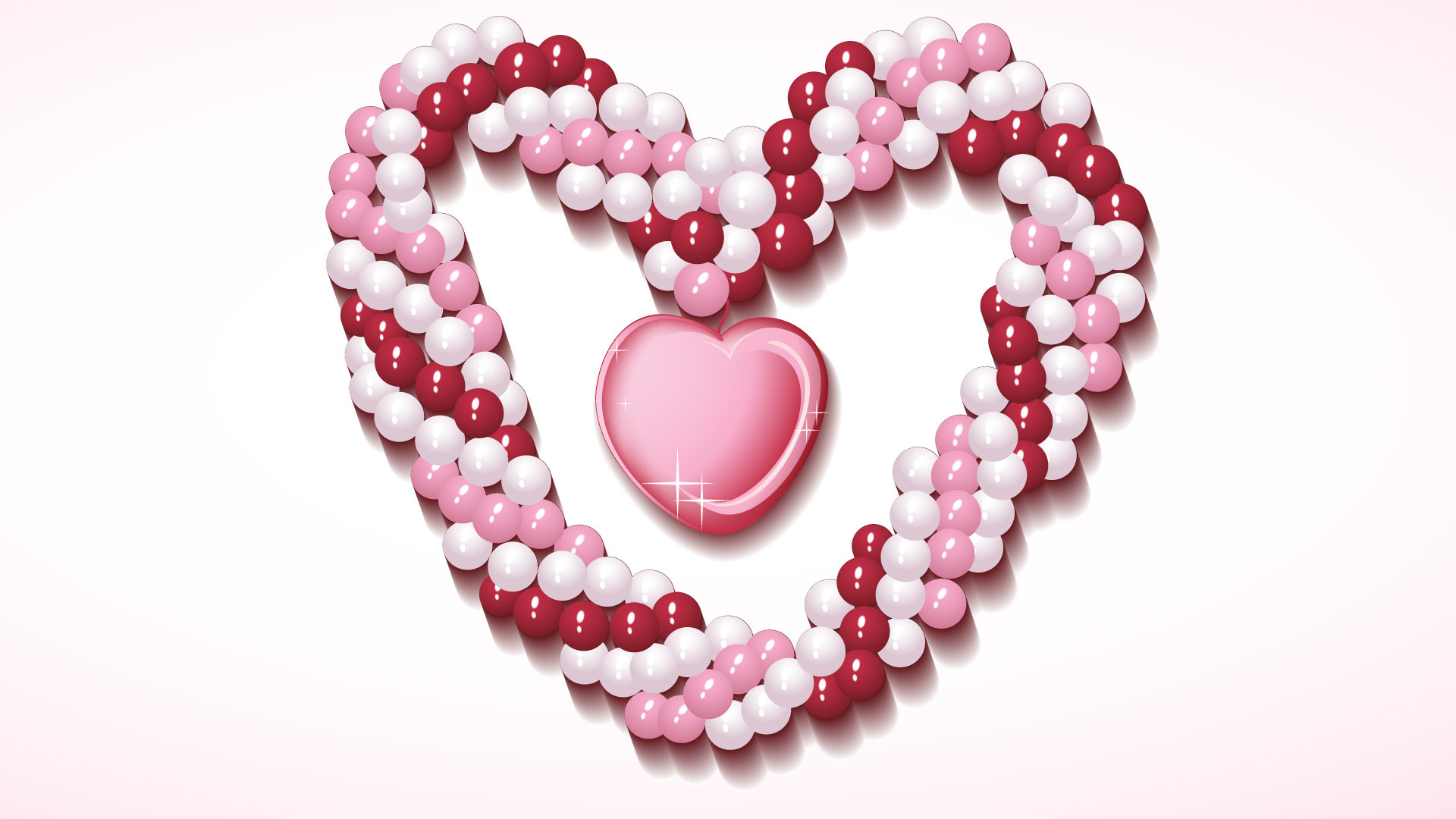 Розовое сердечко