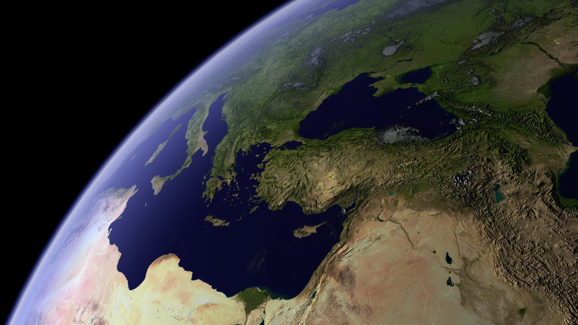 Вид на землю