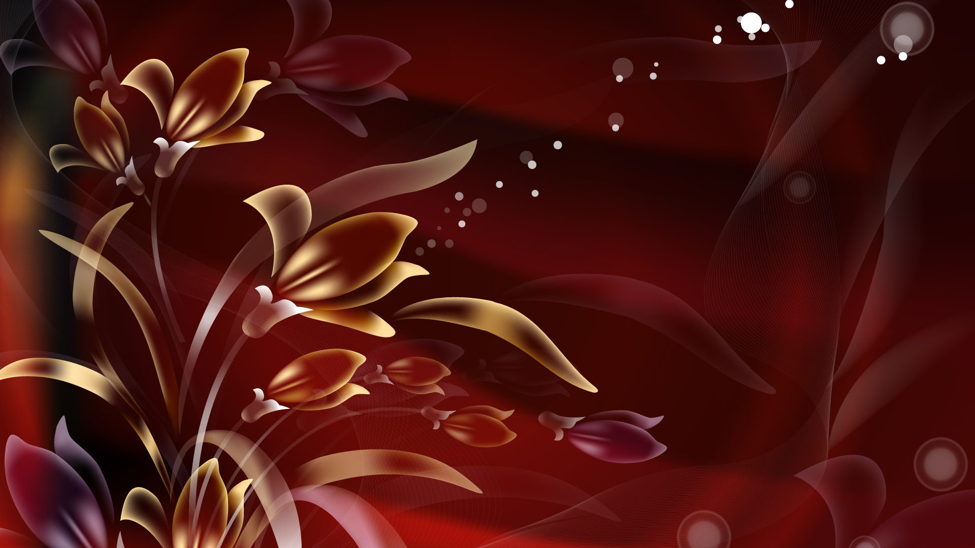 Красные цветы