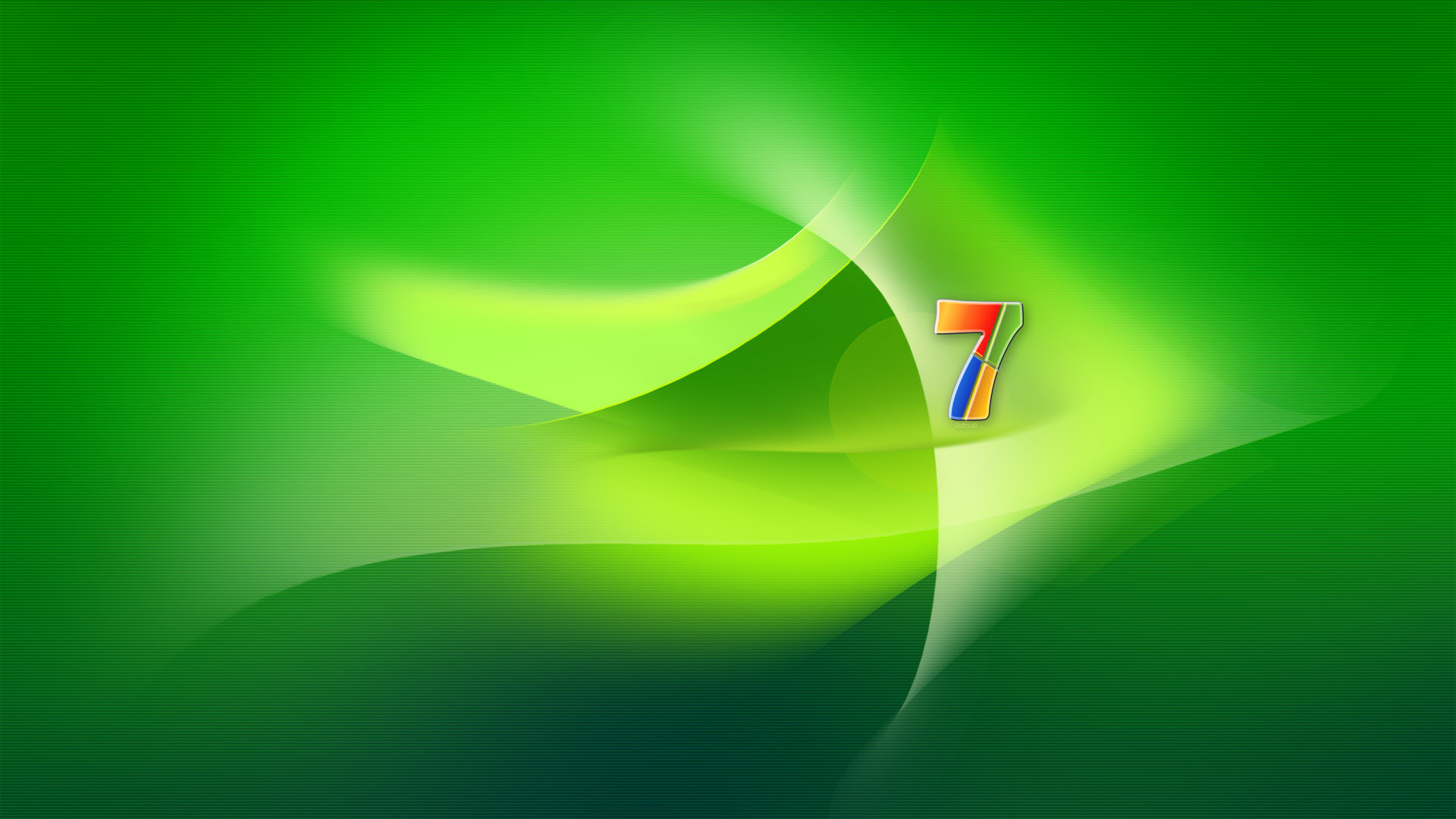 Windows 7 зелень