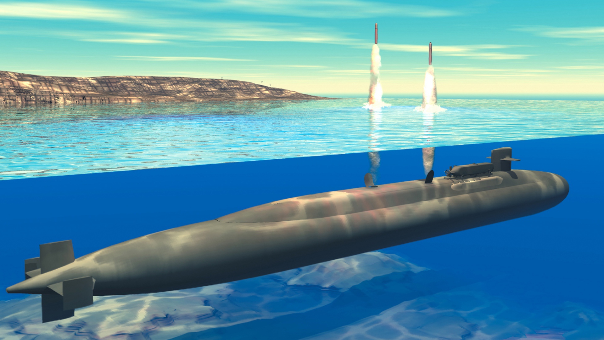 Запуск ракет в подводном положении