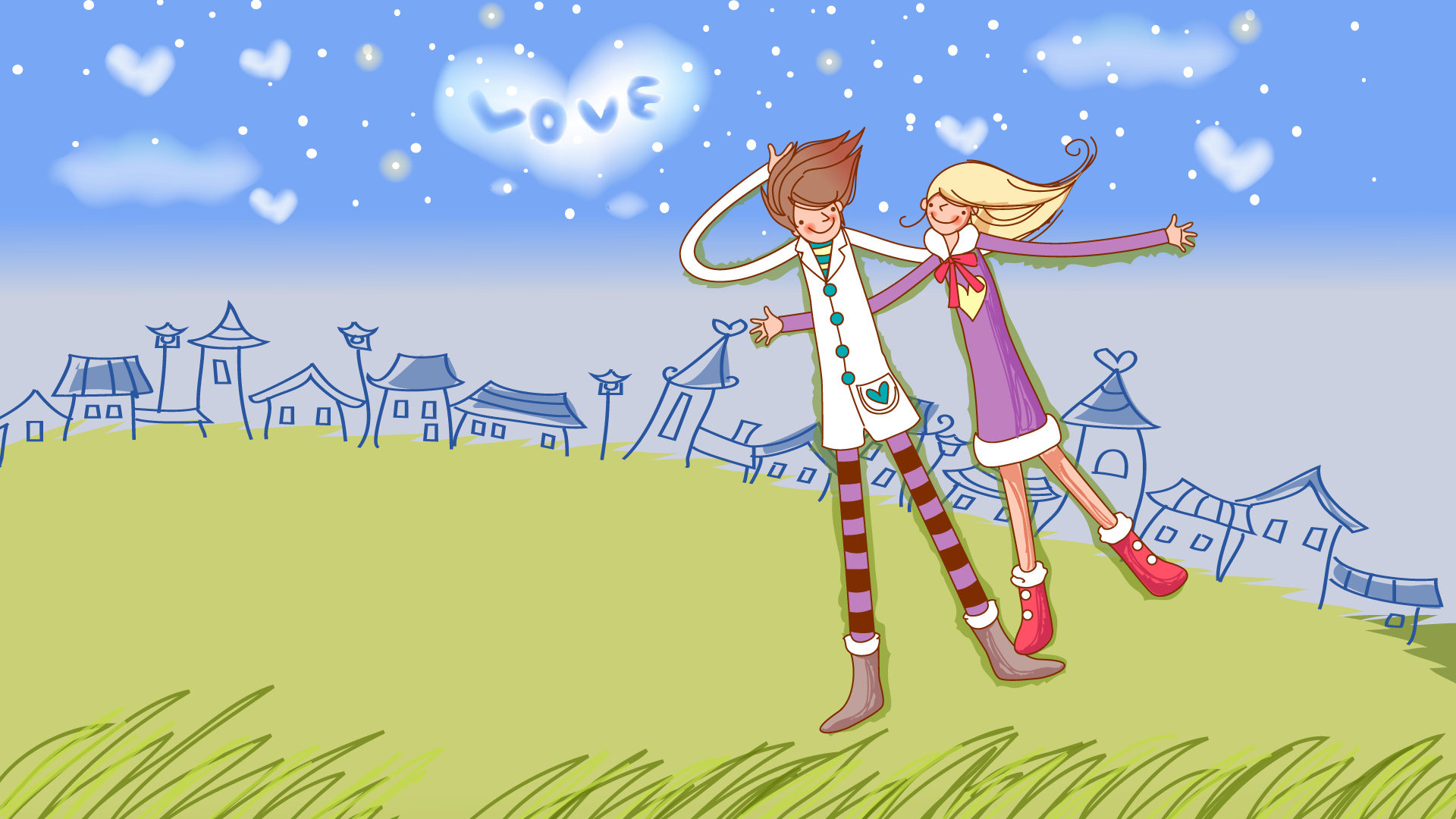 Влюбленные люди в День Святого Валентина