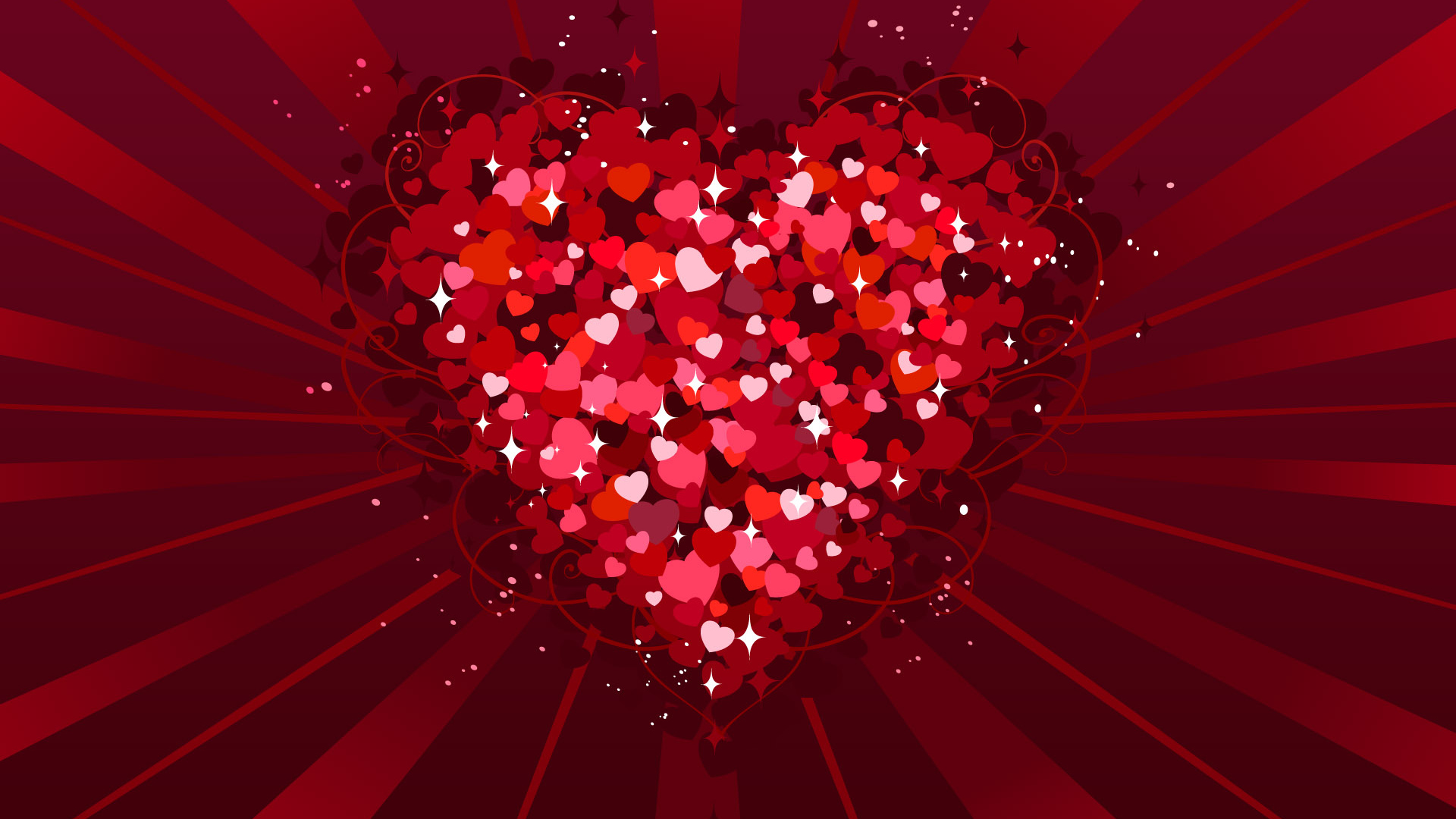 Тысячи сердец в День Св. Валентина