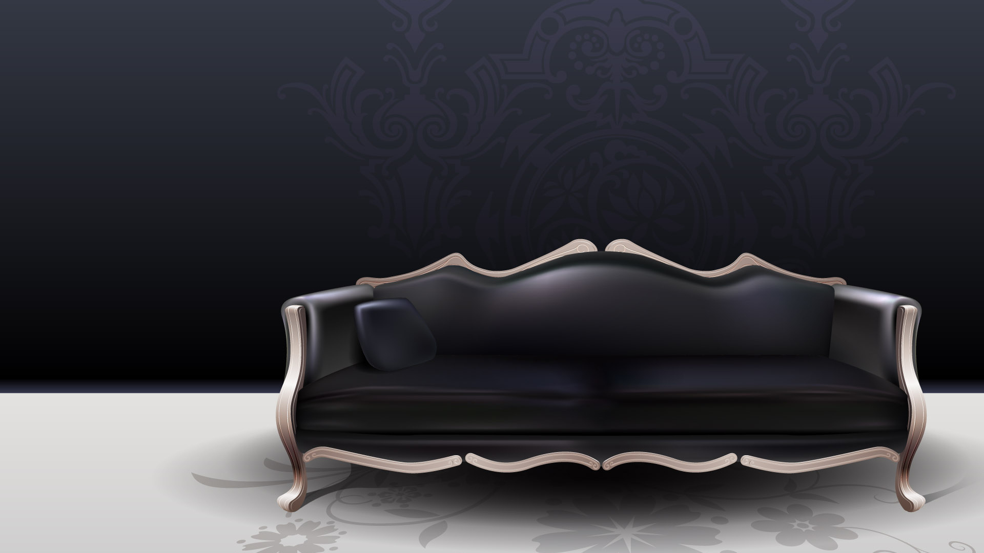 Черная софа