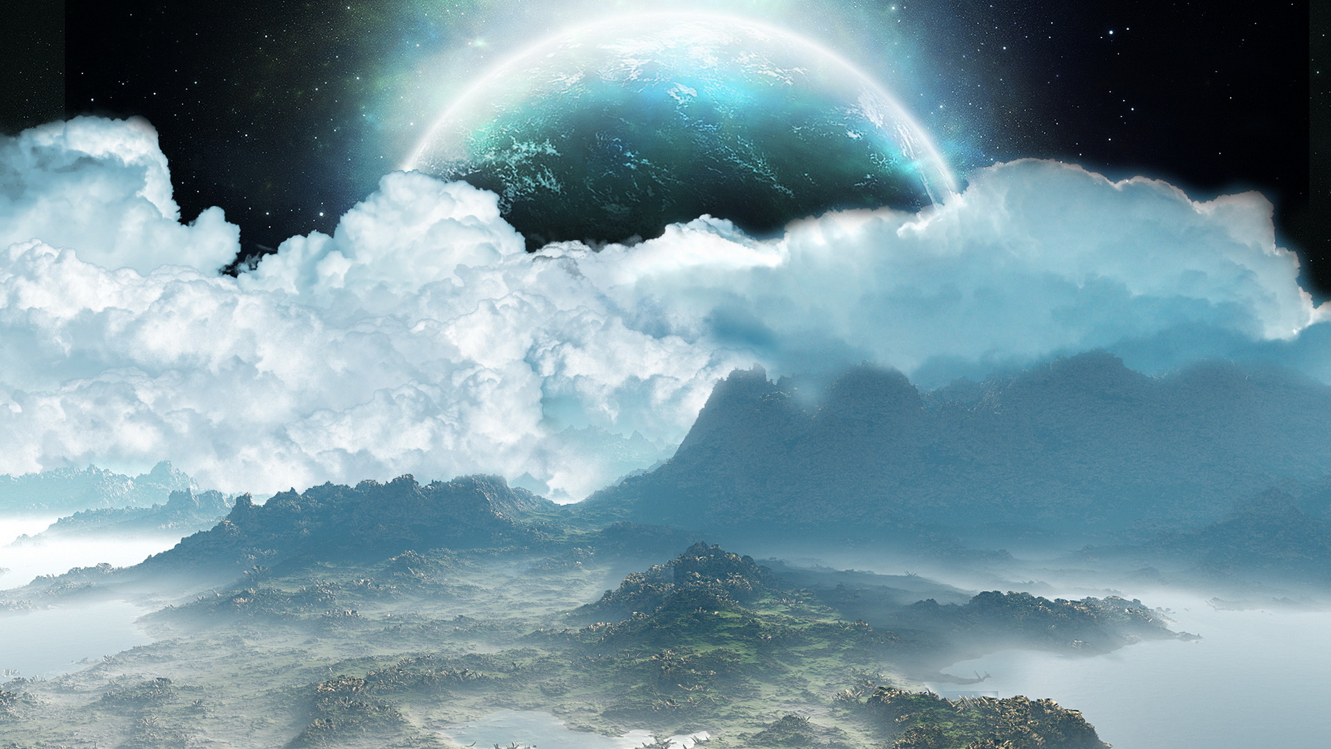 Остров среди облаков