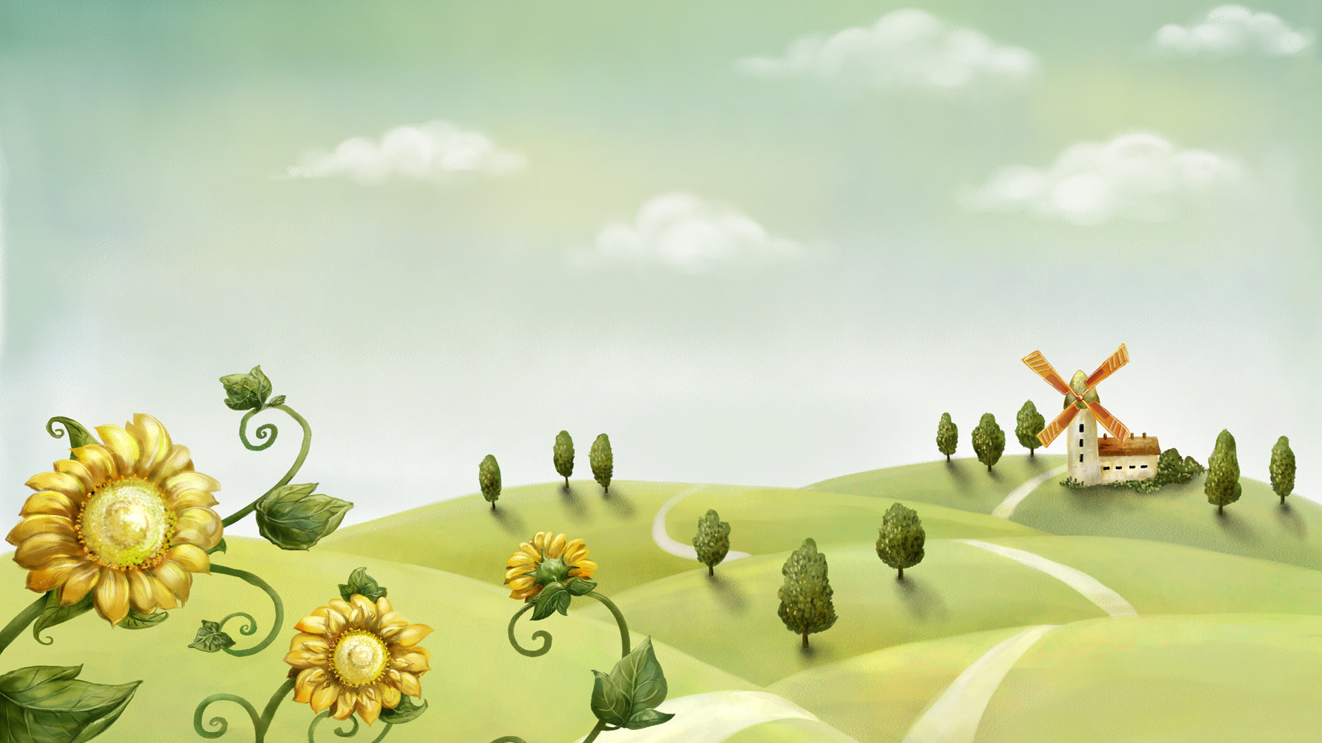 Деревенский пейзаж