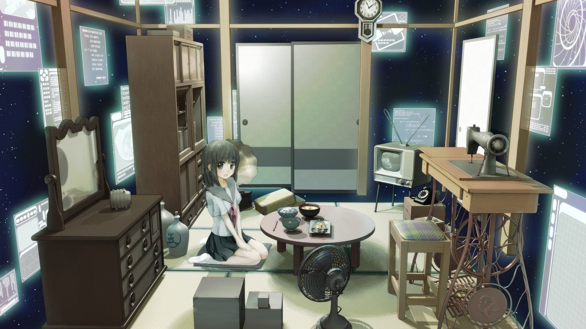 Девочка в комнате