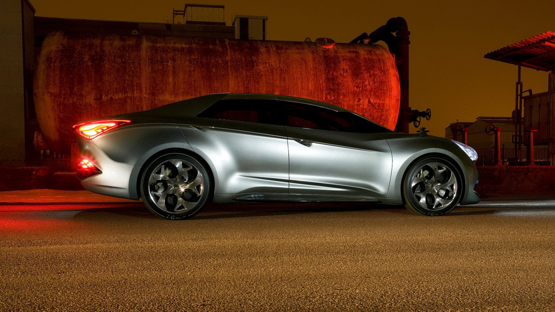 Hyundai i flow Concept в ночи