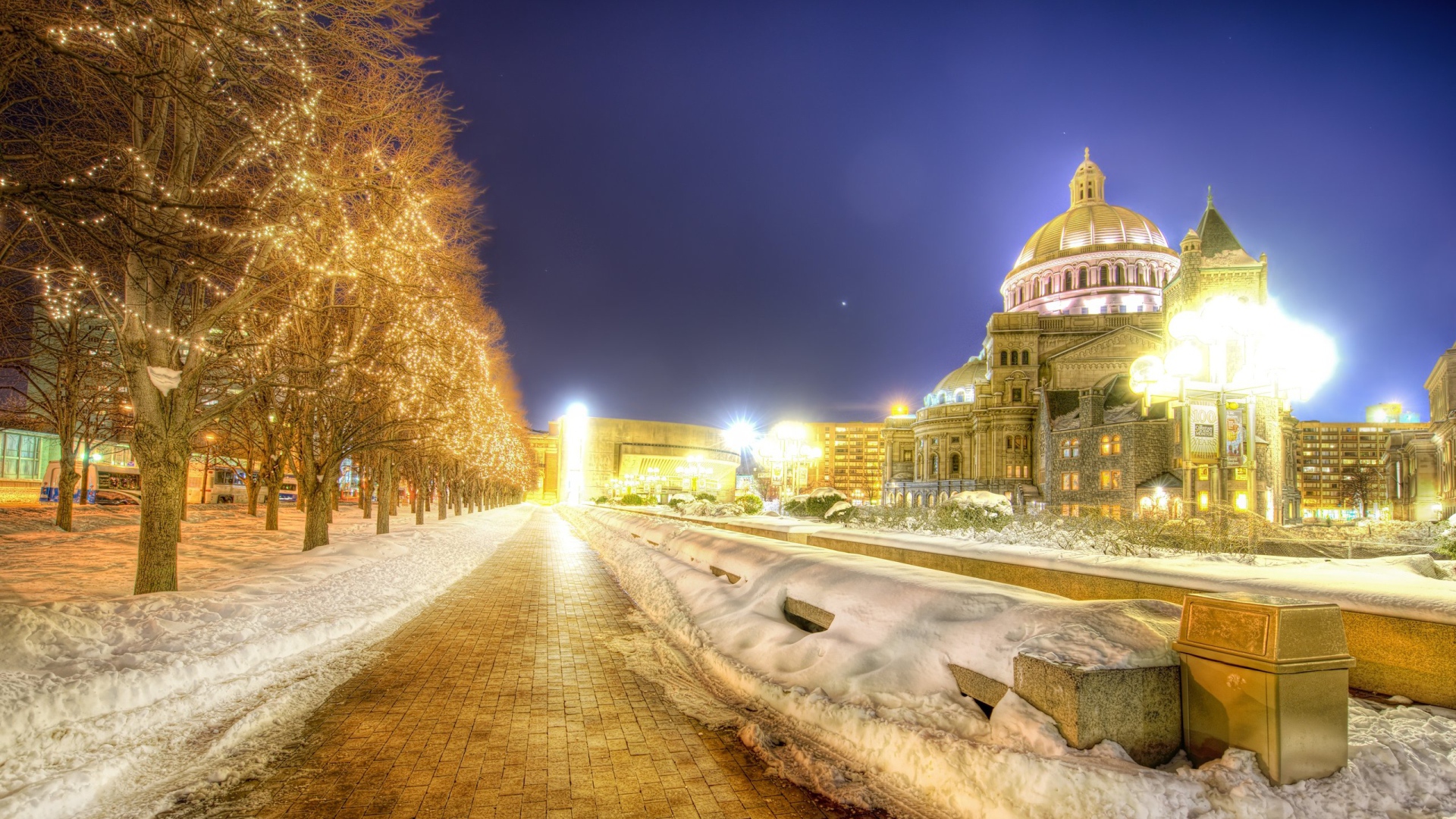 Бостон в ночи