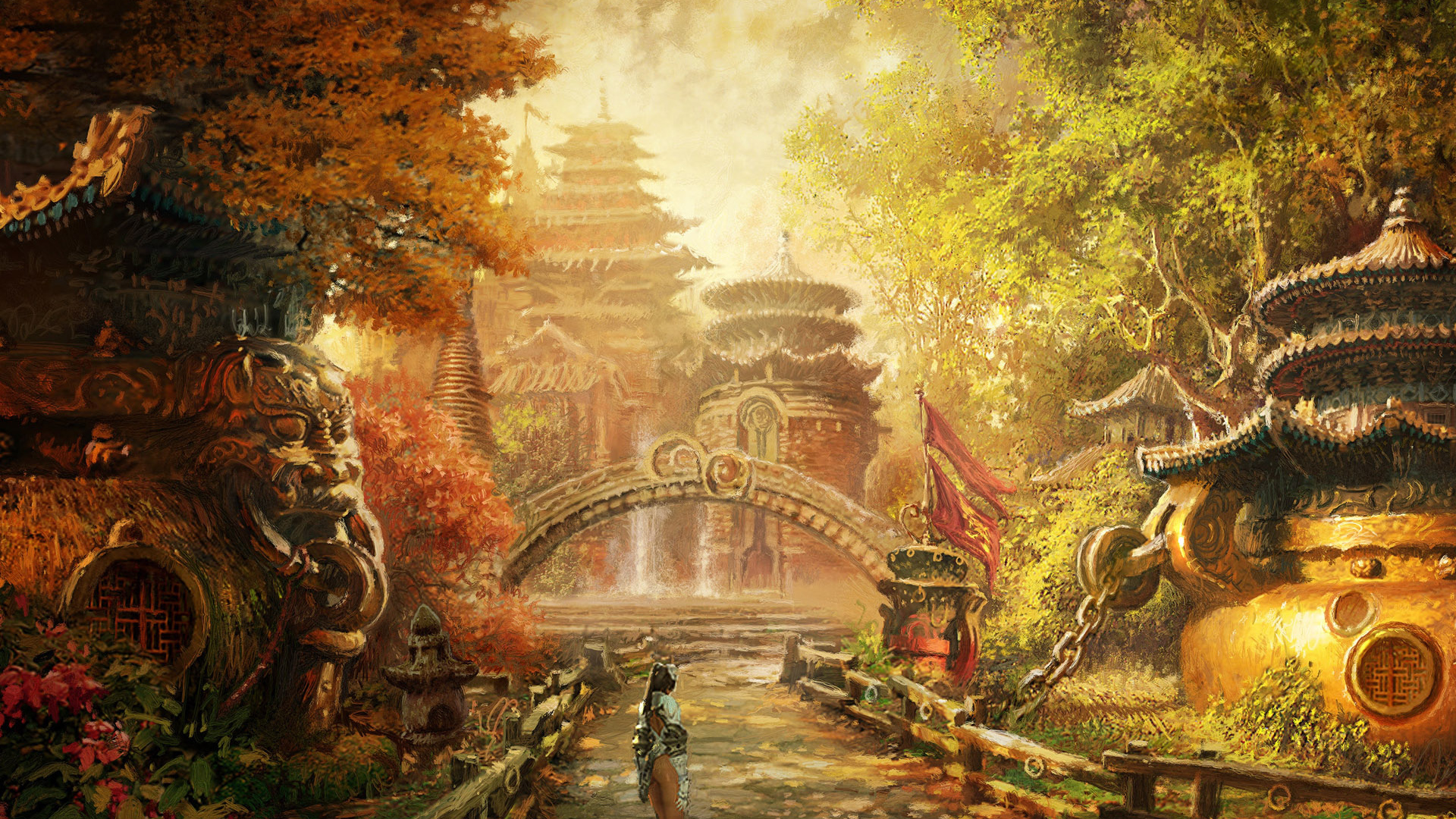 Девушка в саду