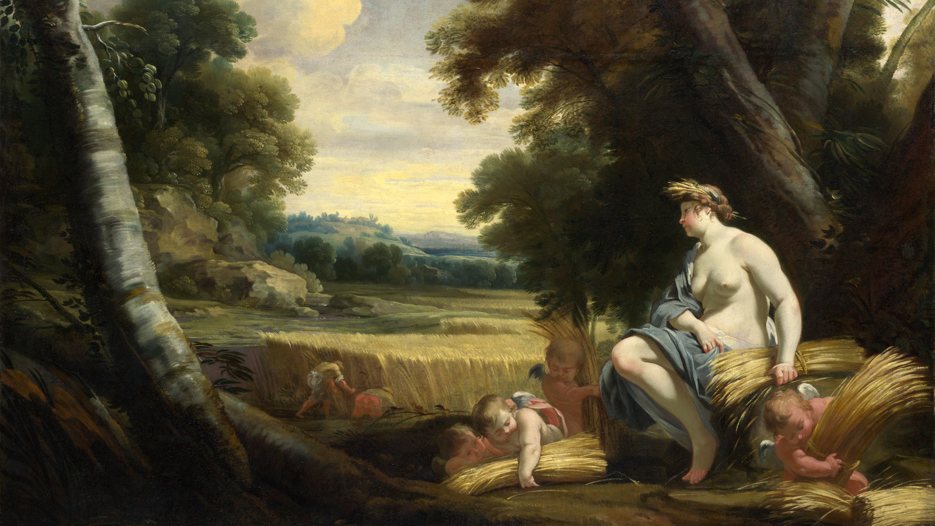 Живопись Дети на поле