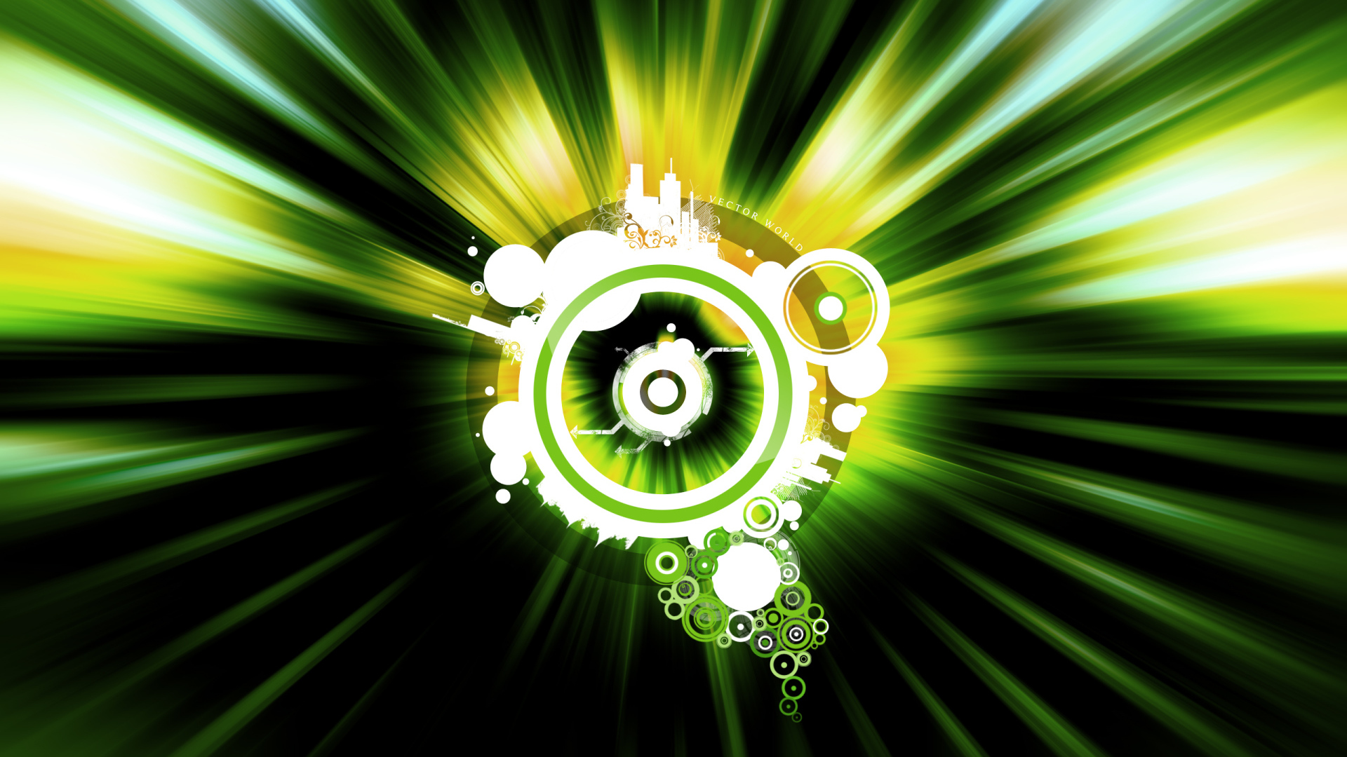 Зеленый векторный мир