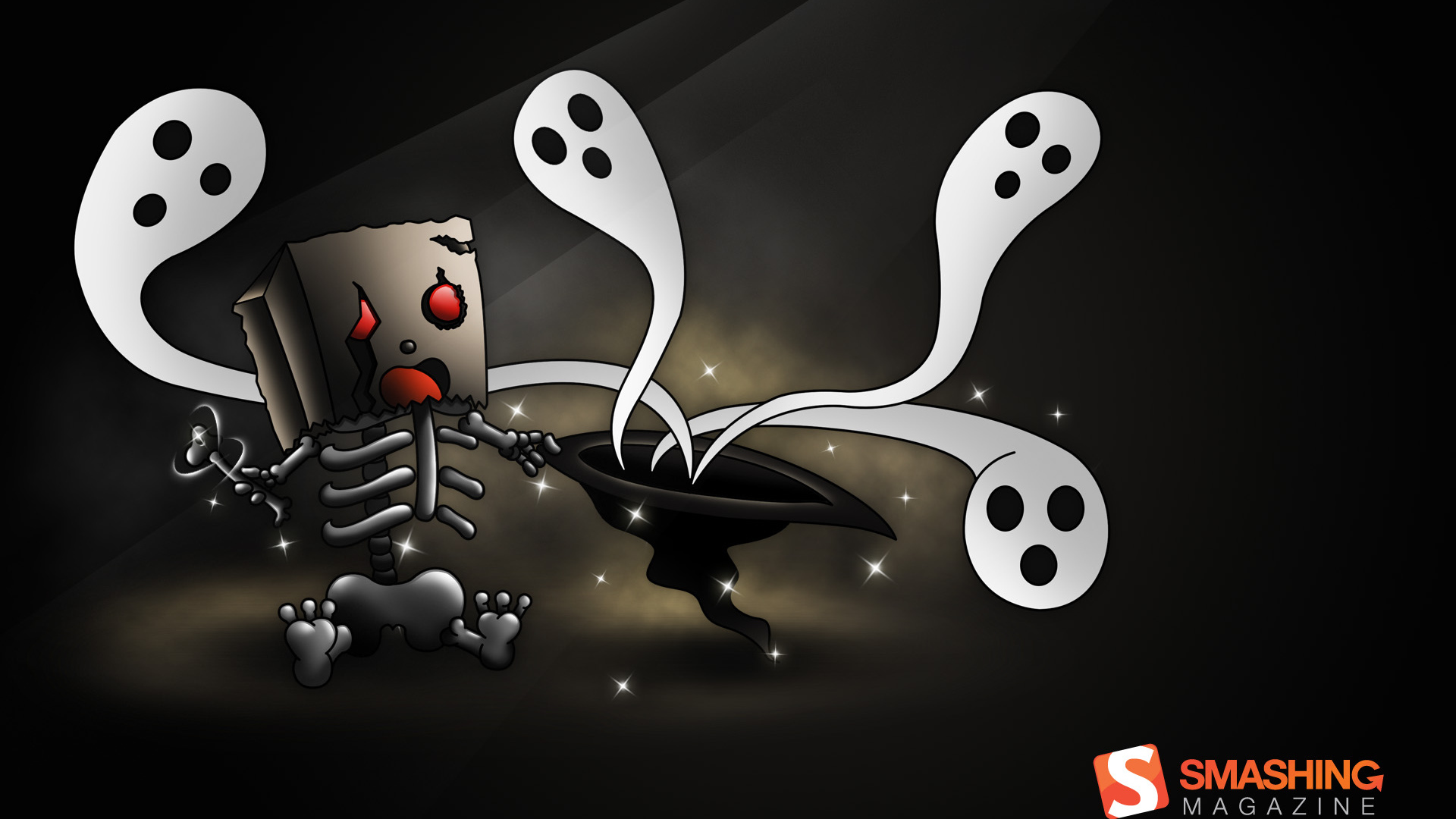 Скелет и привидения