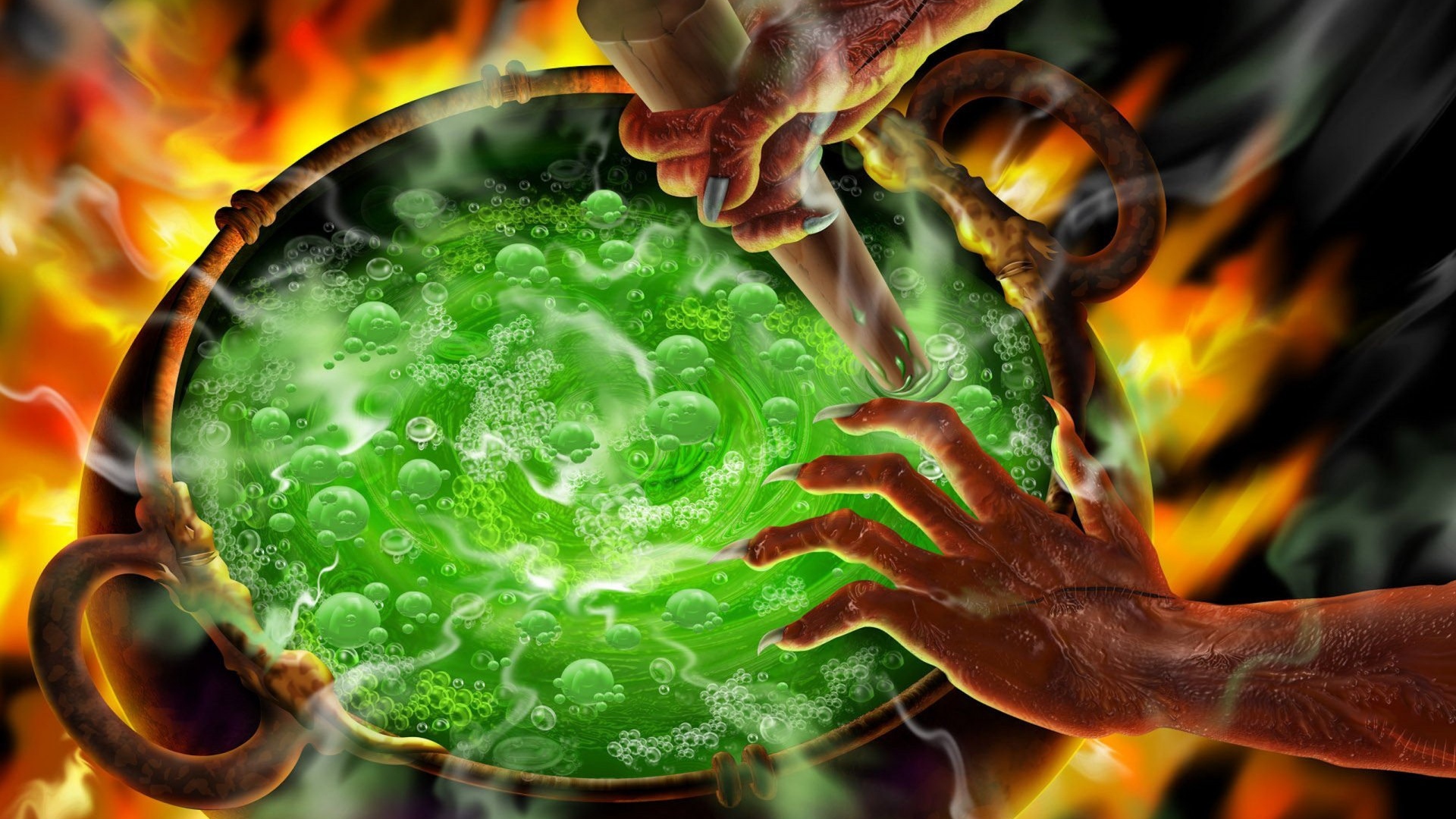 Бурлящий котел на Хэллоуин