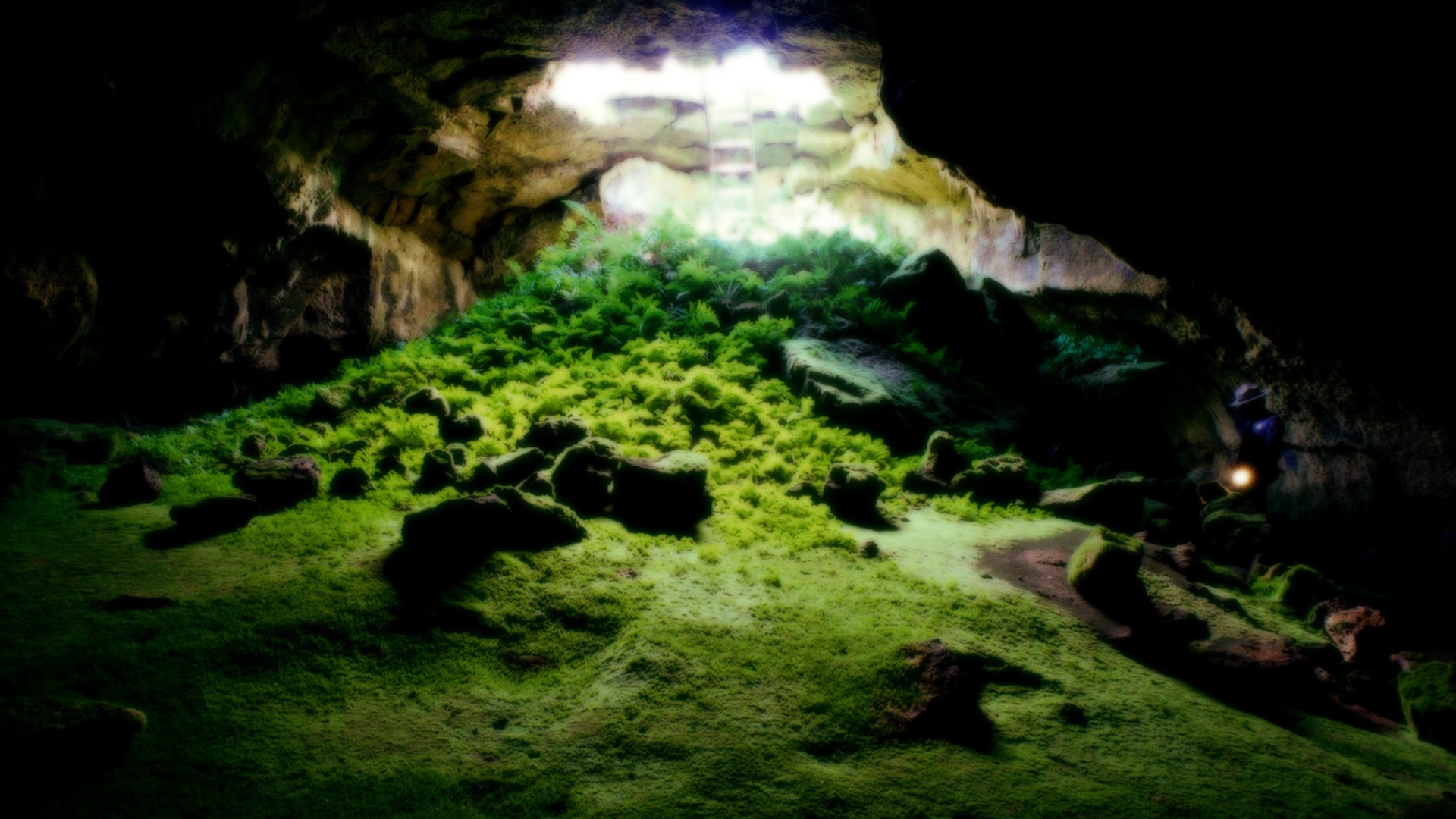 Пещера в Tulelake Калифорния