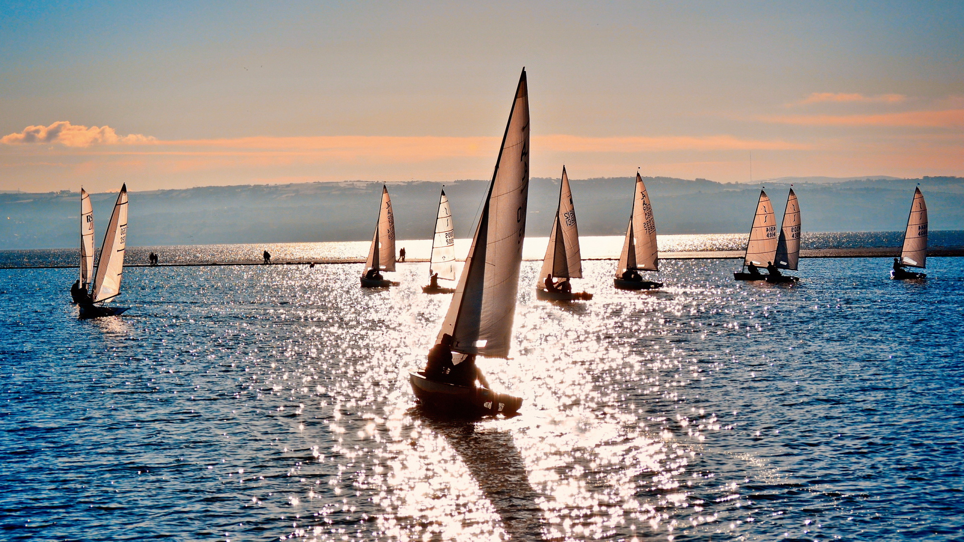 Парусники в море