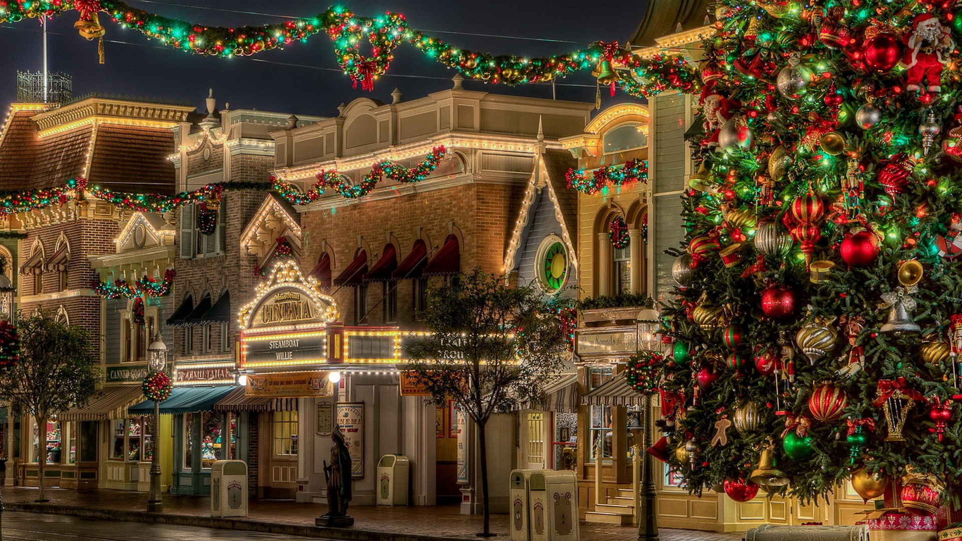 улица на Рождество