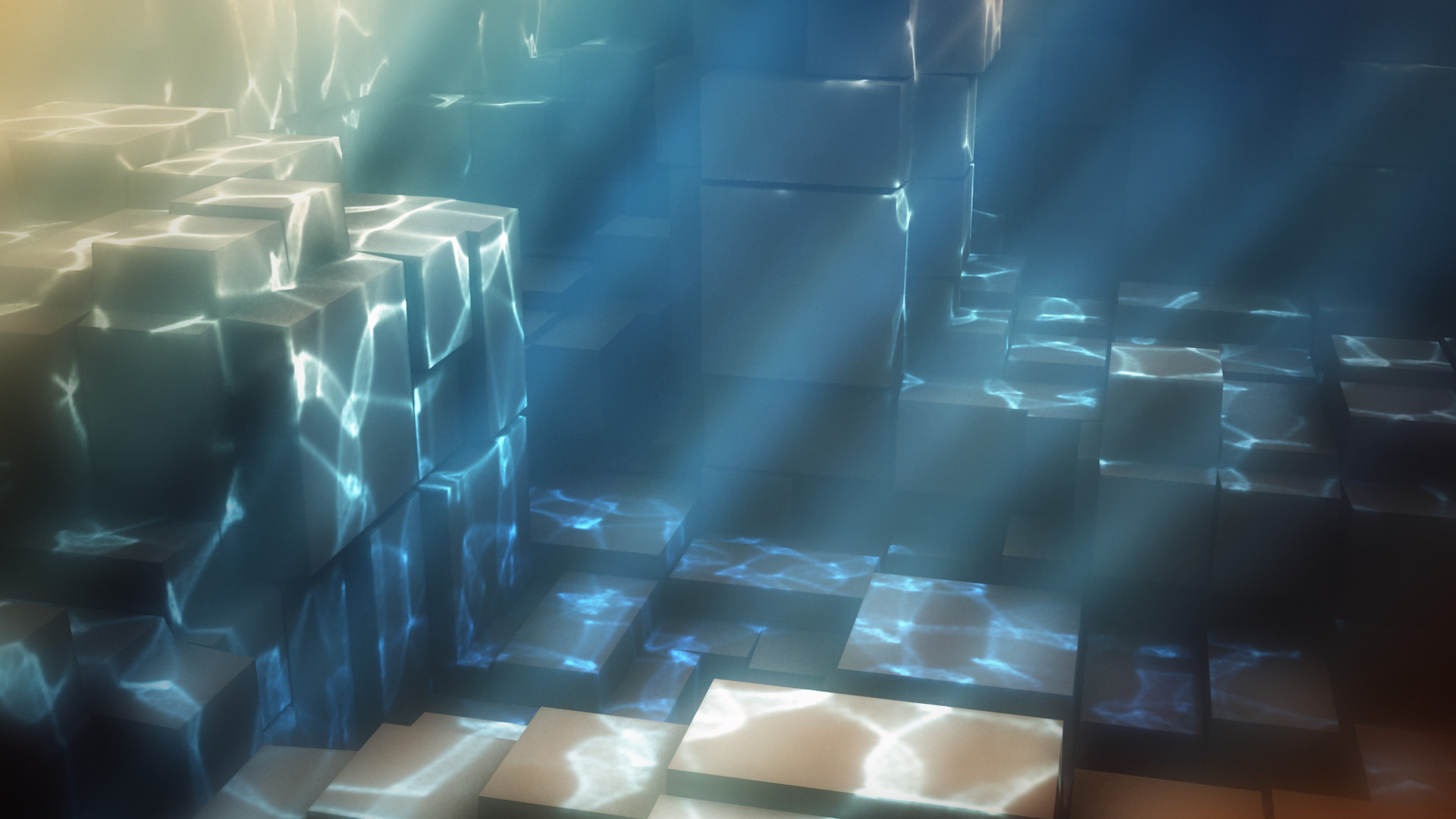 Кубы под водой