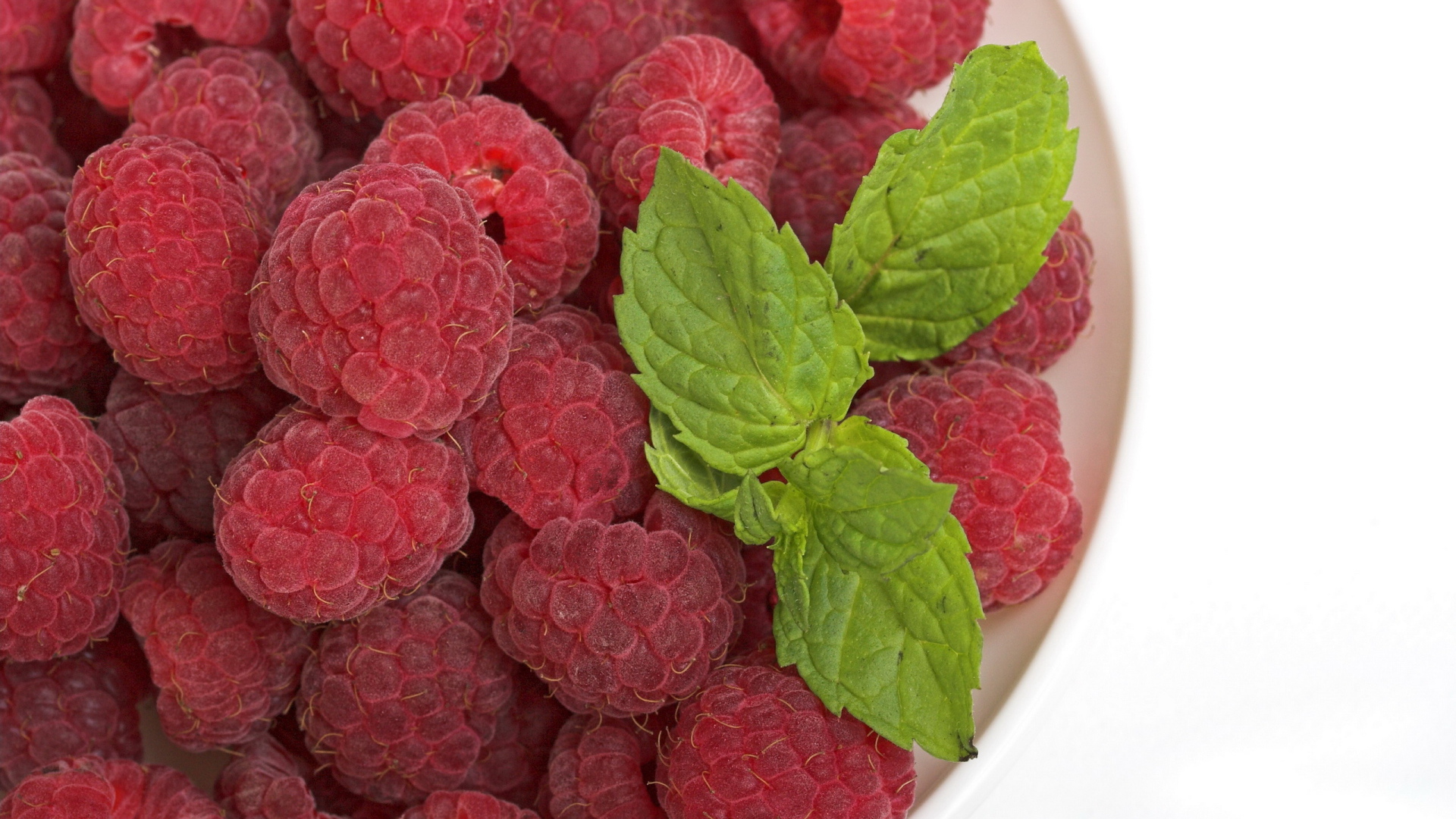 Малина с мятой