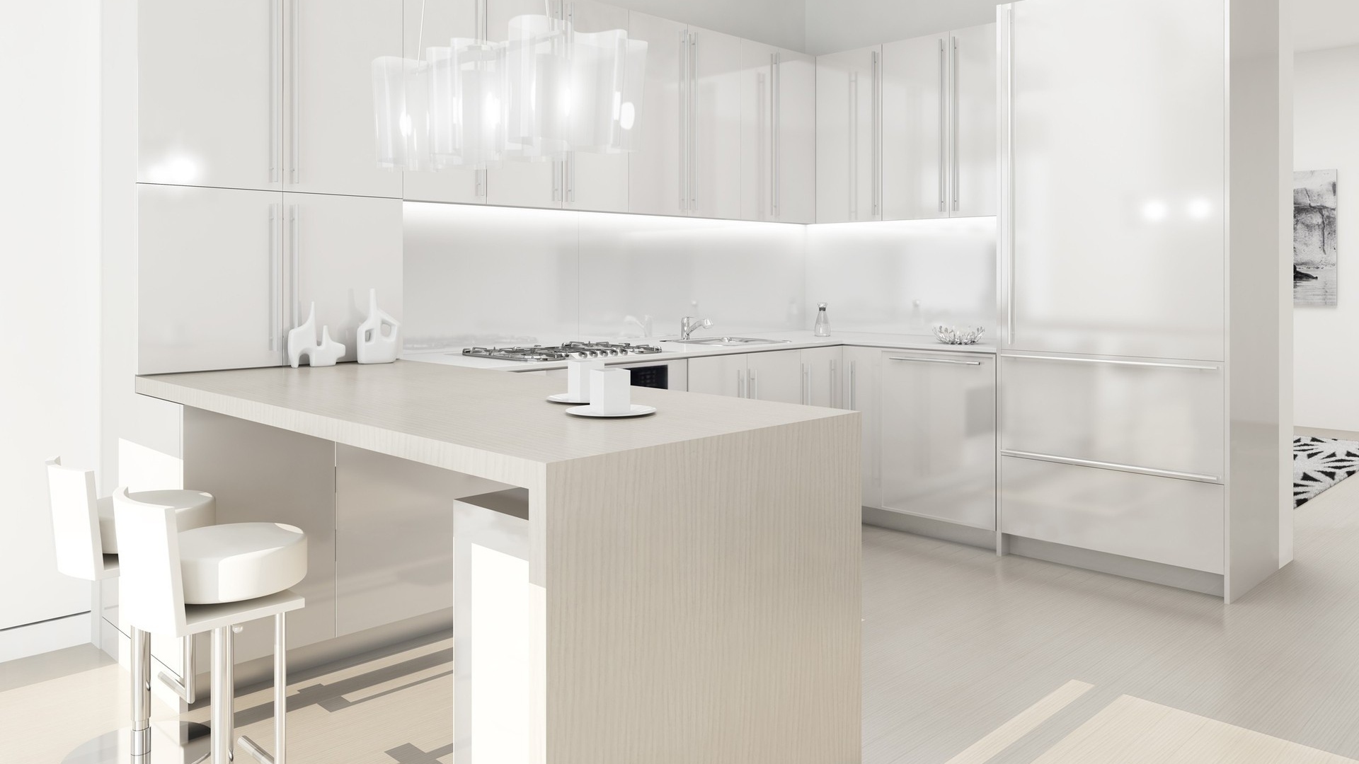 Белоснежная кухня