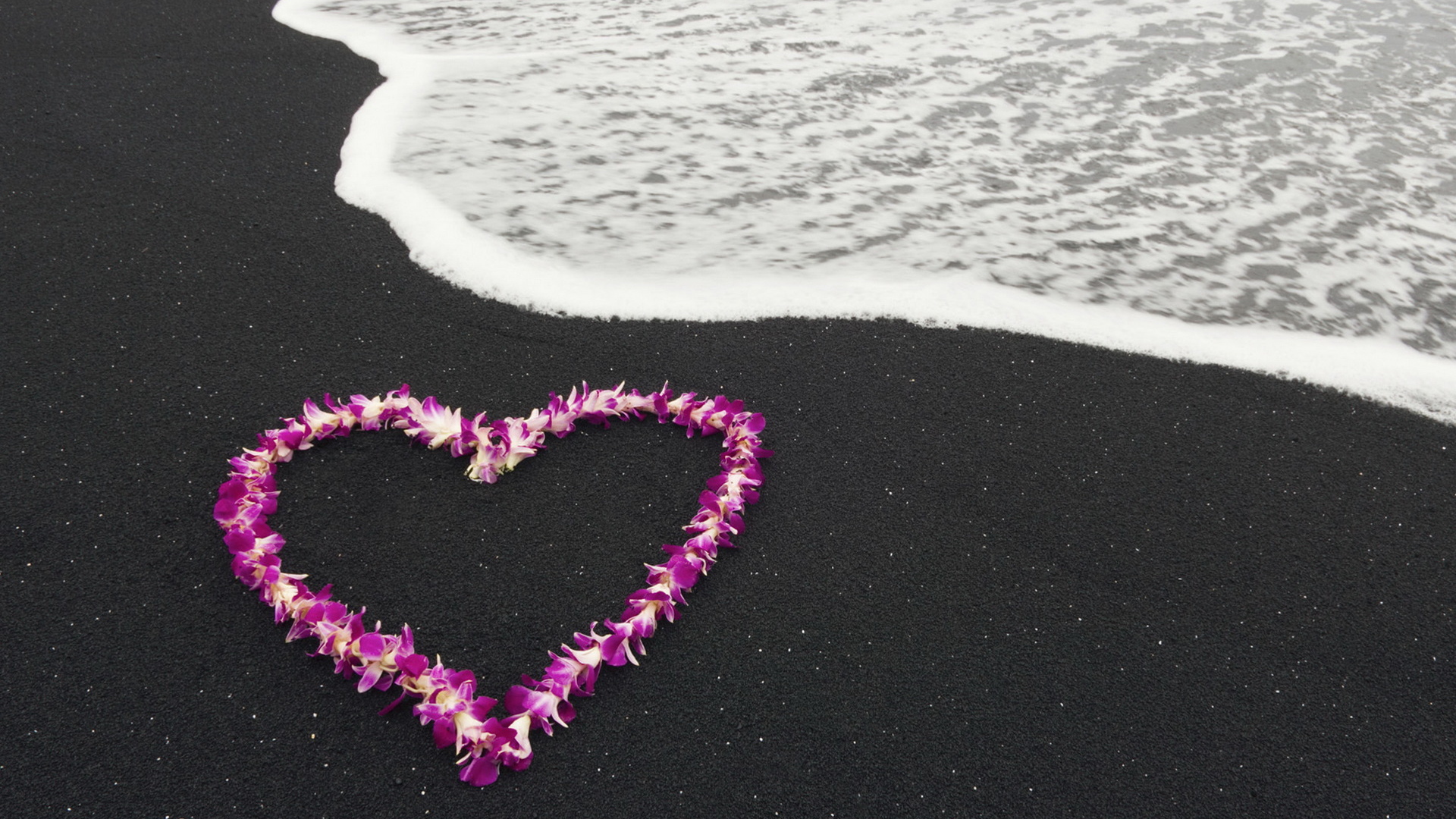 Сердце из цветов