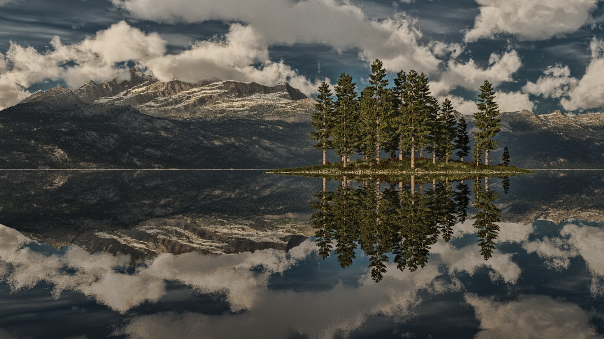 Островок на озере