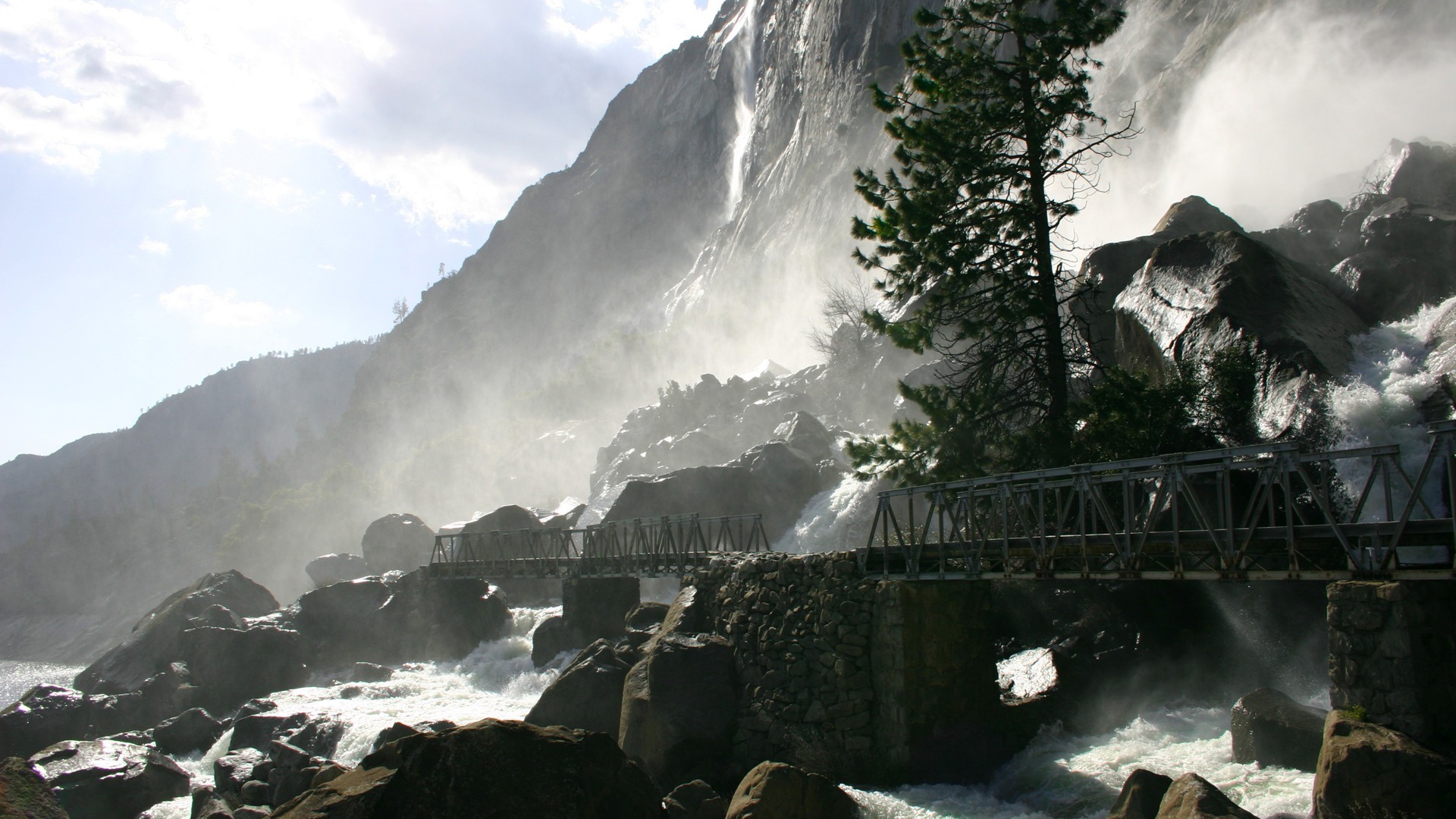 водопад   Wapama