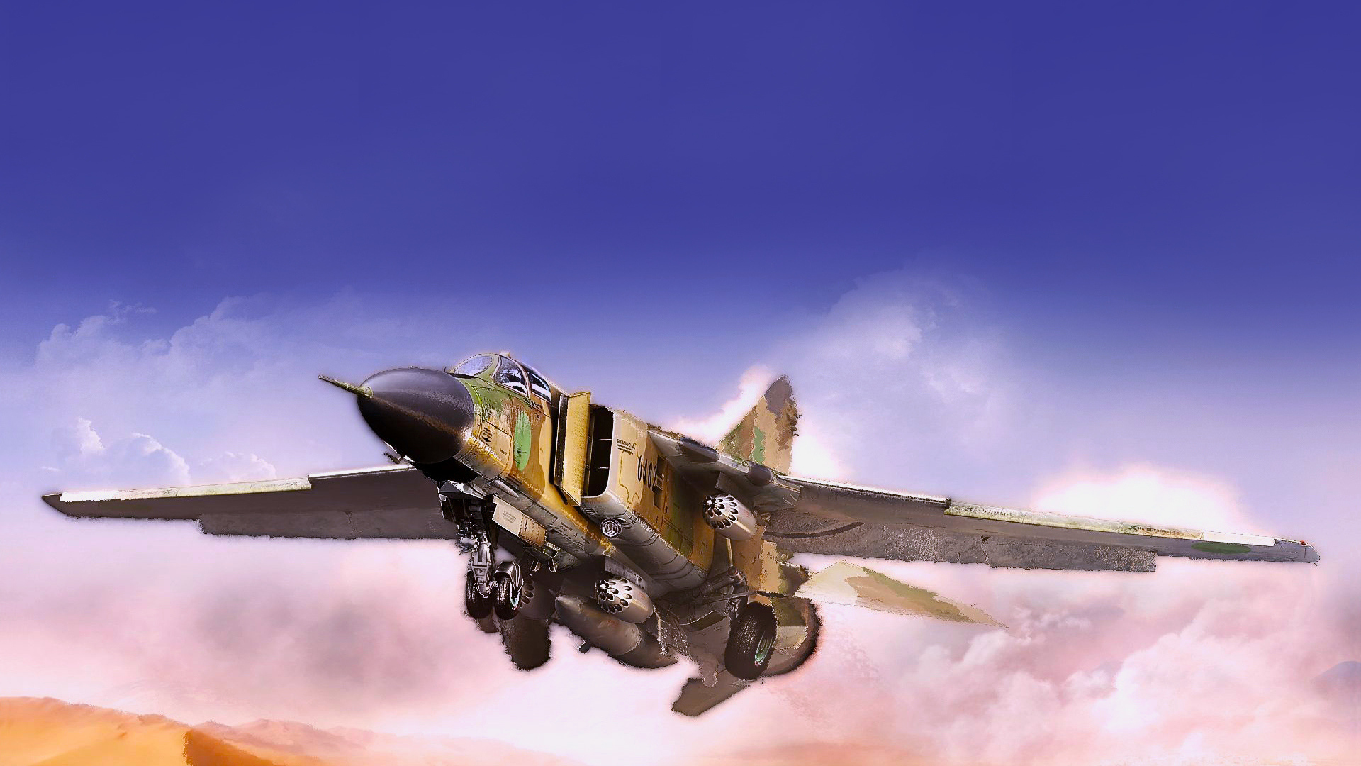 Истребитель в небе