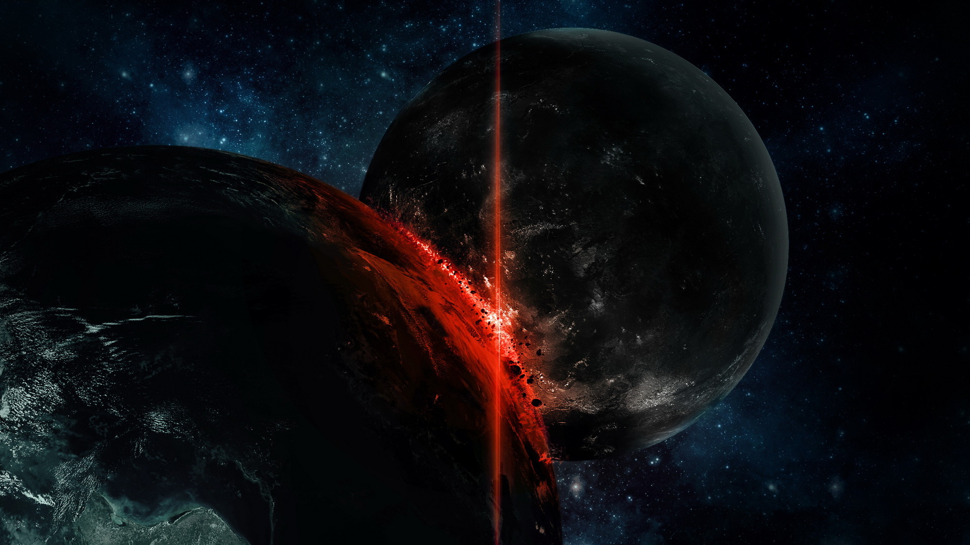 Столкновение планет гигантов