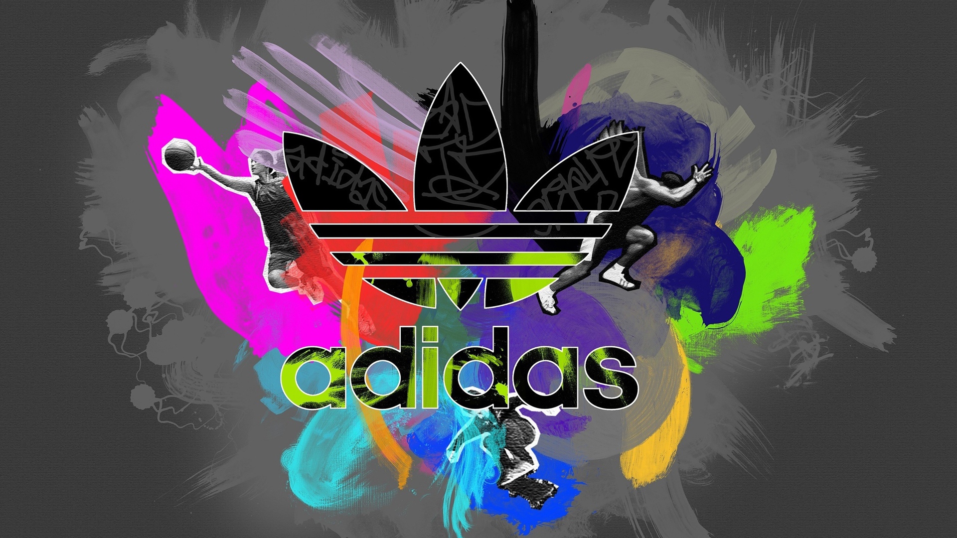 Красочный логотип Adidas