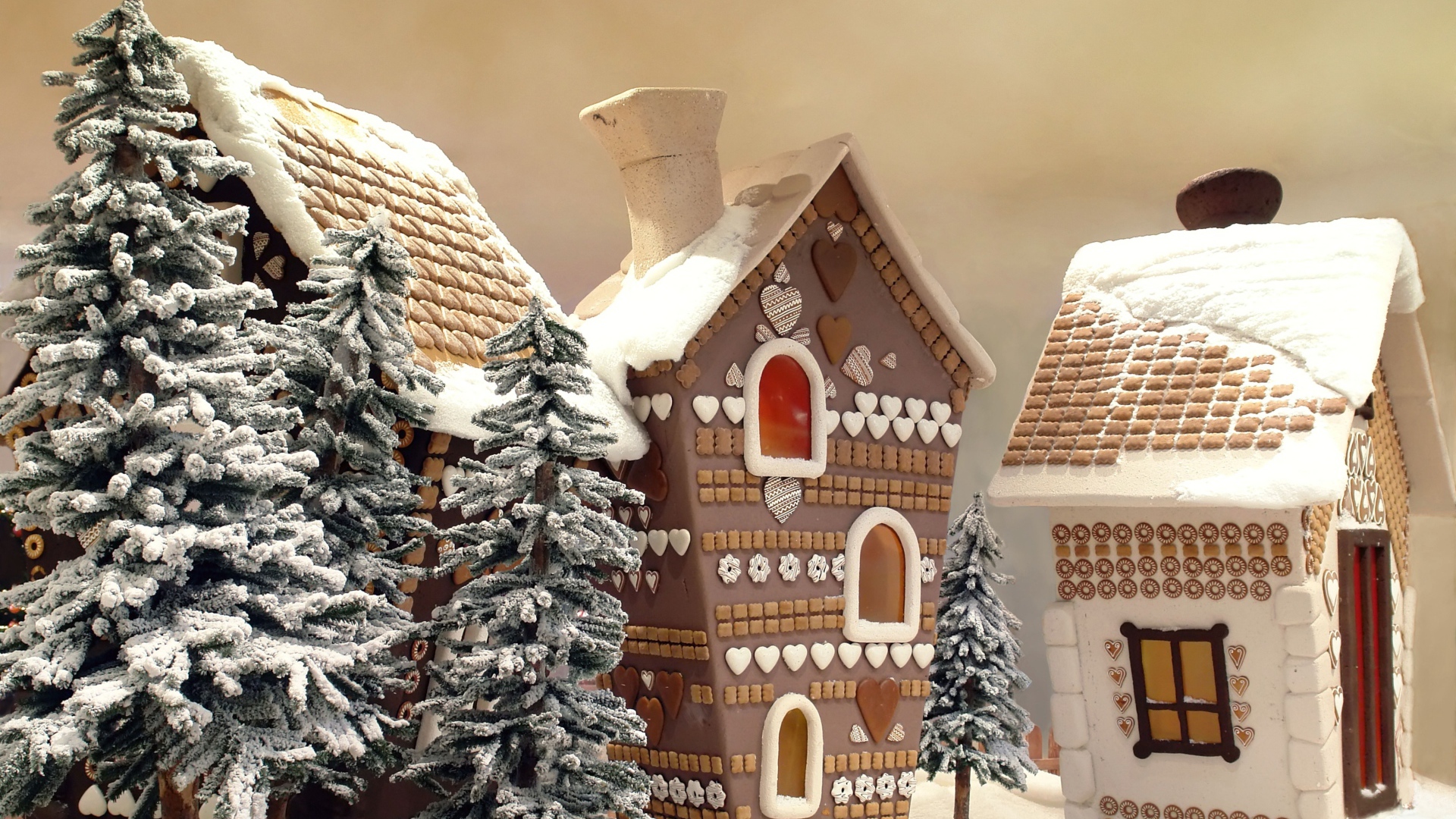 Пряники в виде домиков